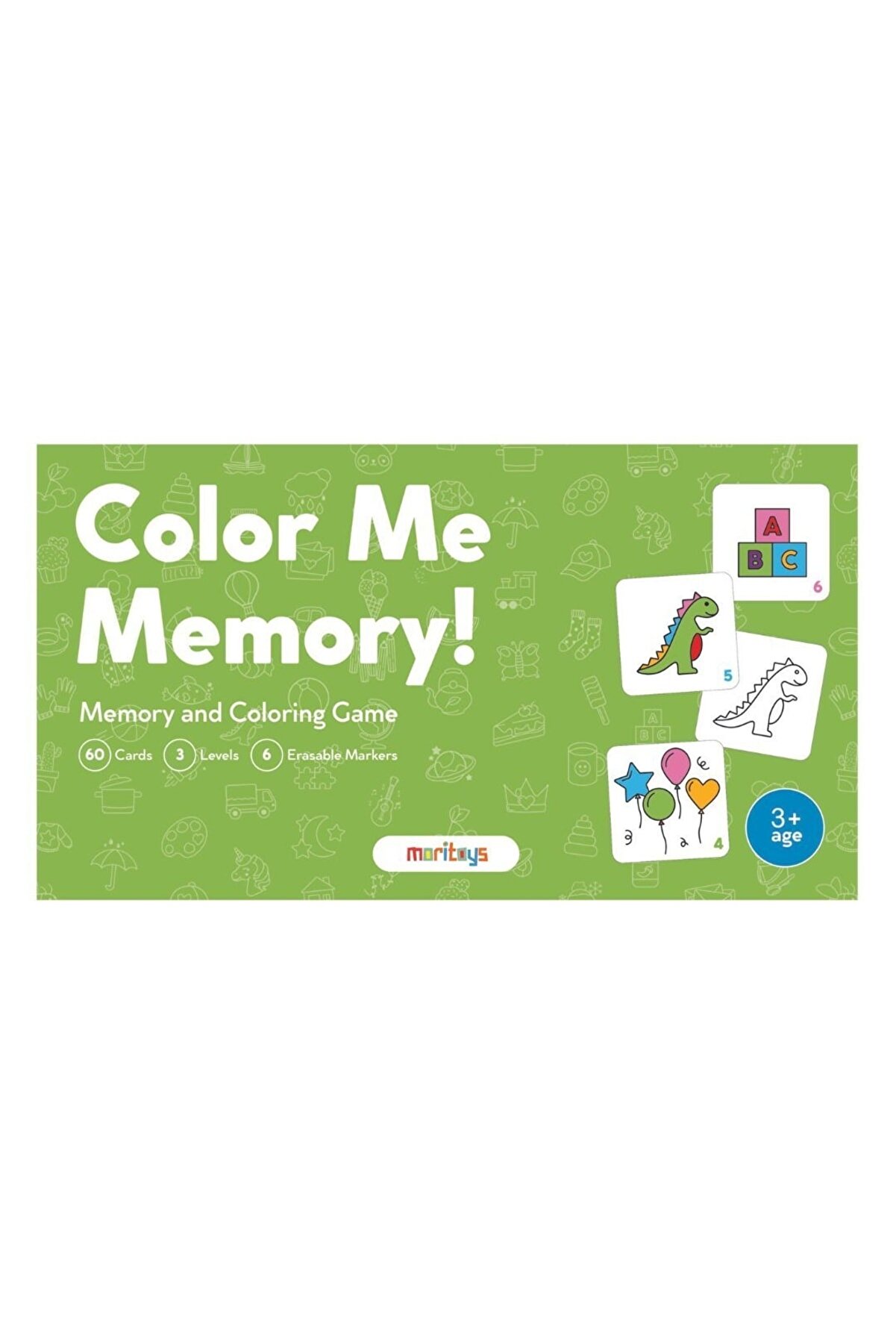 moritoys Color Me Memory: Boyamalı Hafıza, Dikkat Ve Hız Oyunu