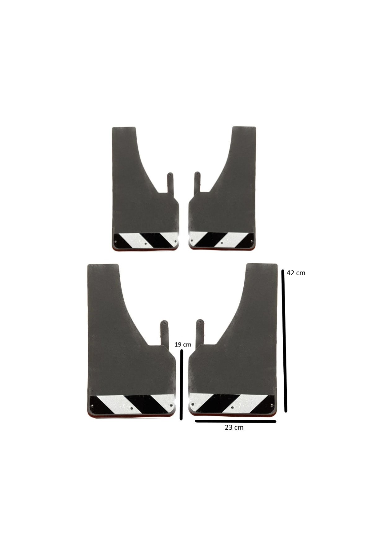 MKM Citroen Jumper Fosforlu Siyah-beyaz Renkli 4'lü Paçalık uyumlu  Çamurluk Tozluk