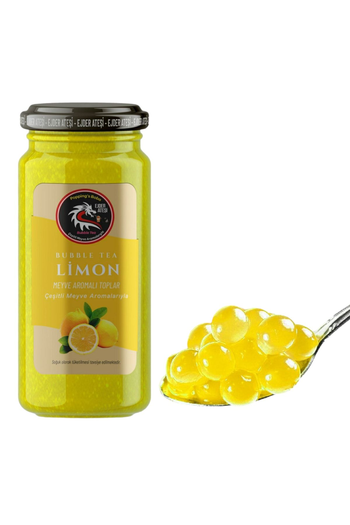 Ejder Ateşi Limon Aromalı Bubble Tea 500 Gr./lemon Bubble/buble Tea