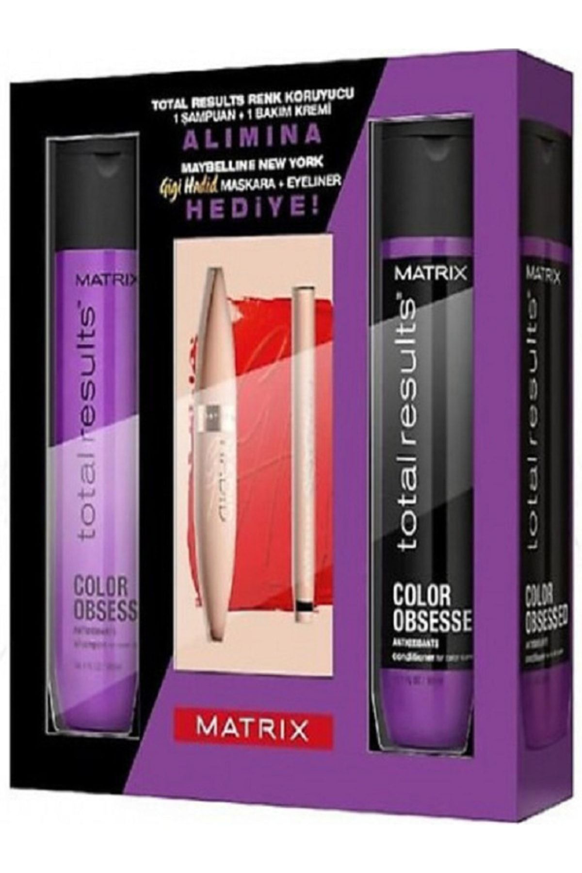 Matrix Total Results Renk Koruyucu 1 Şampuan 300ml+ 1 Krem 300ml (Maybelline Maskara + Eyeliner Hediye)