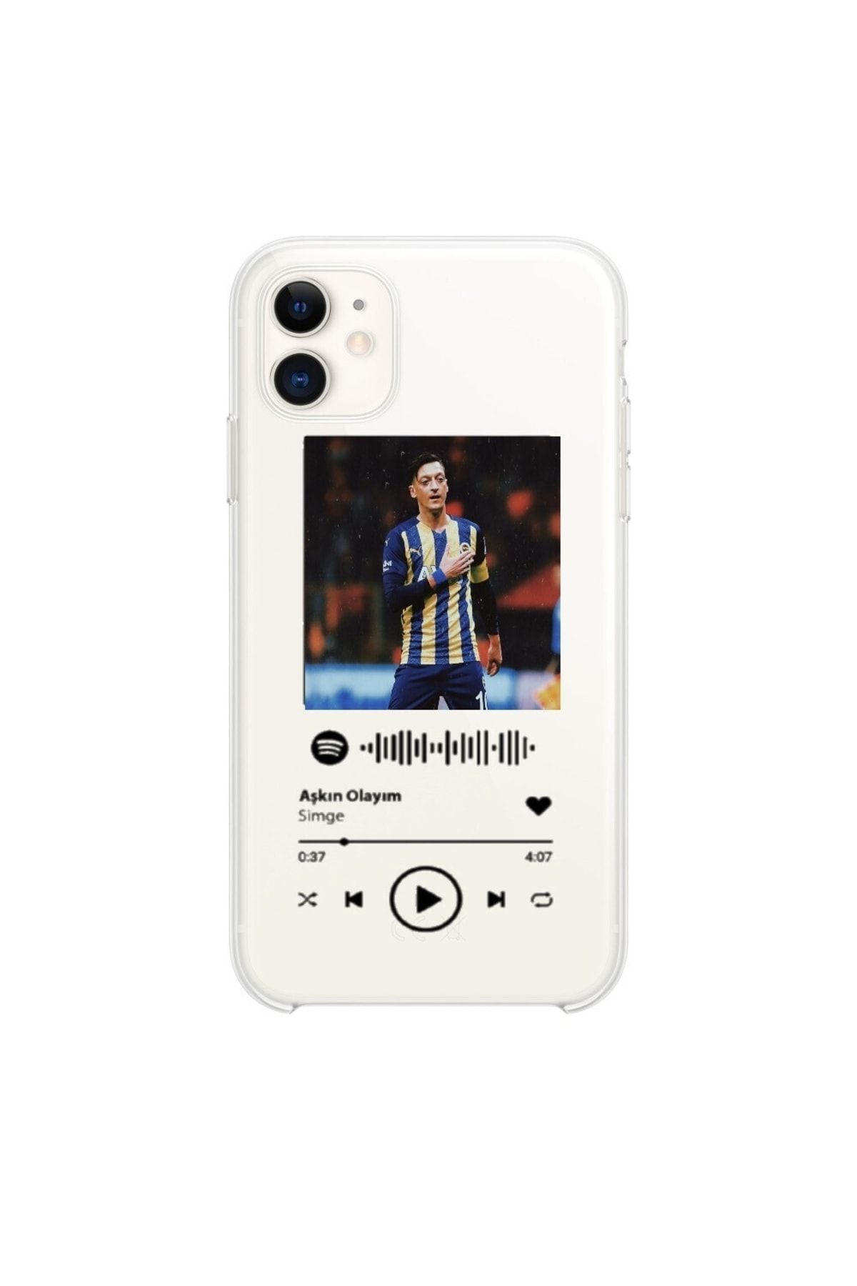 peakaks Iphone 11 Uyumlu Spotify Mesut Özil Baskılı Kılıf Fenerbahçe Bütün Telefon Modelleri Mevcuttur