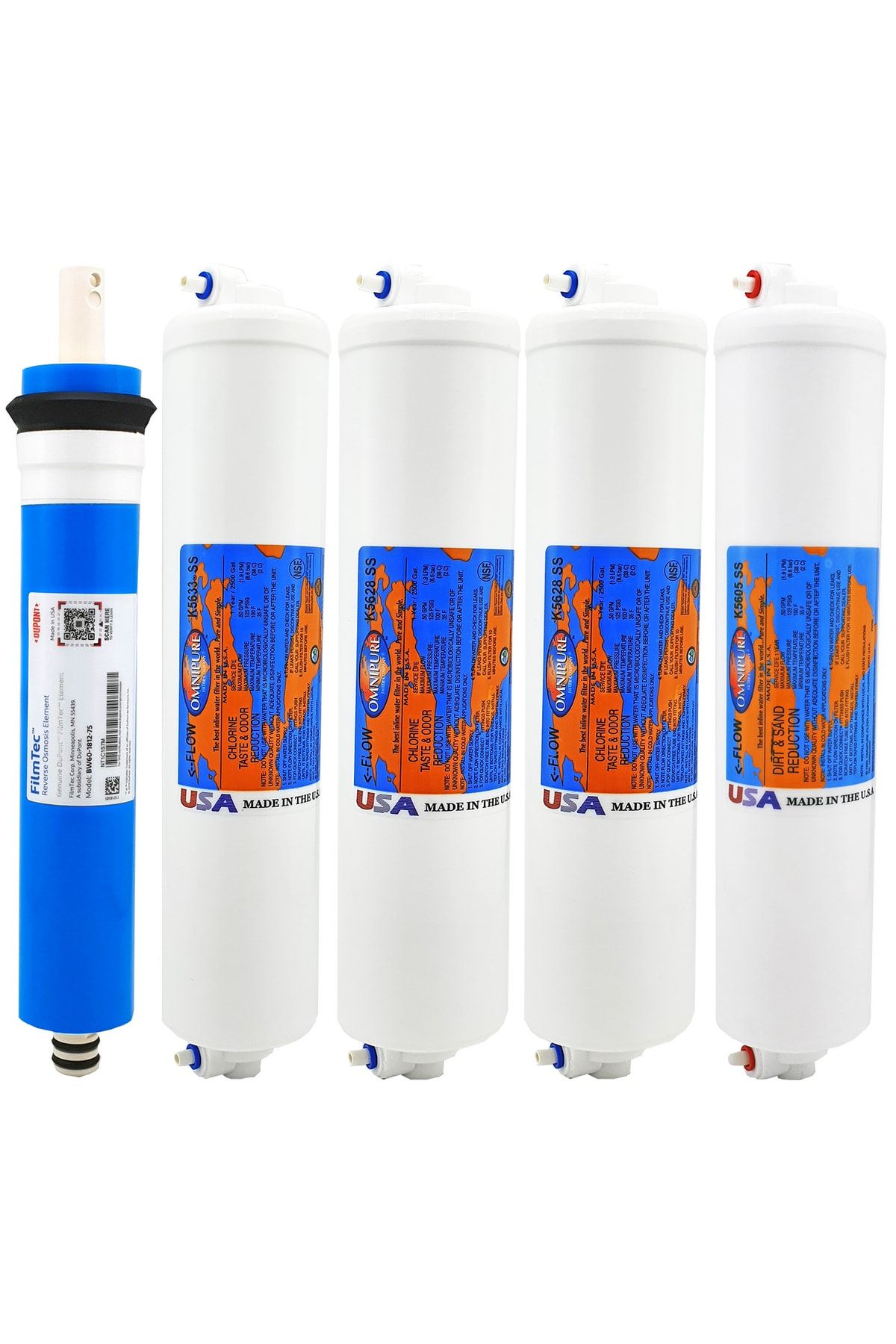 Spring Water Omnipure K56 Serisi 5'li Filtre Seti Distirübütör Güvencesiyle.%100 Usa