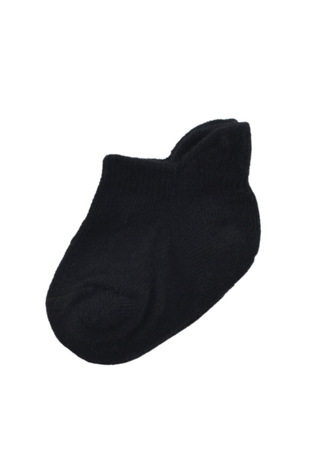 Bibaby Organik Çorap Soket Basic Sneaskers Siyah