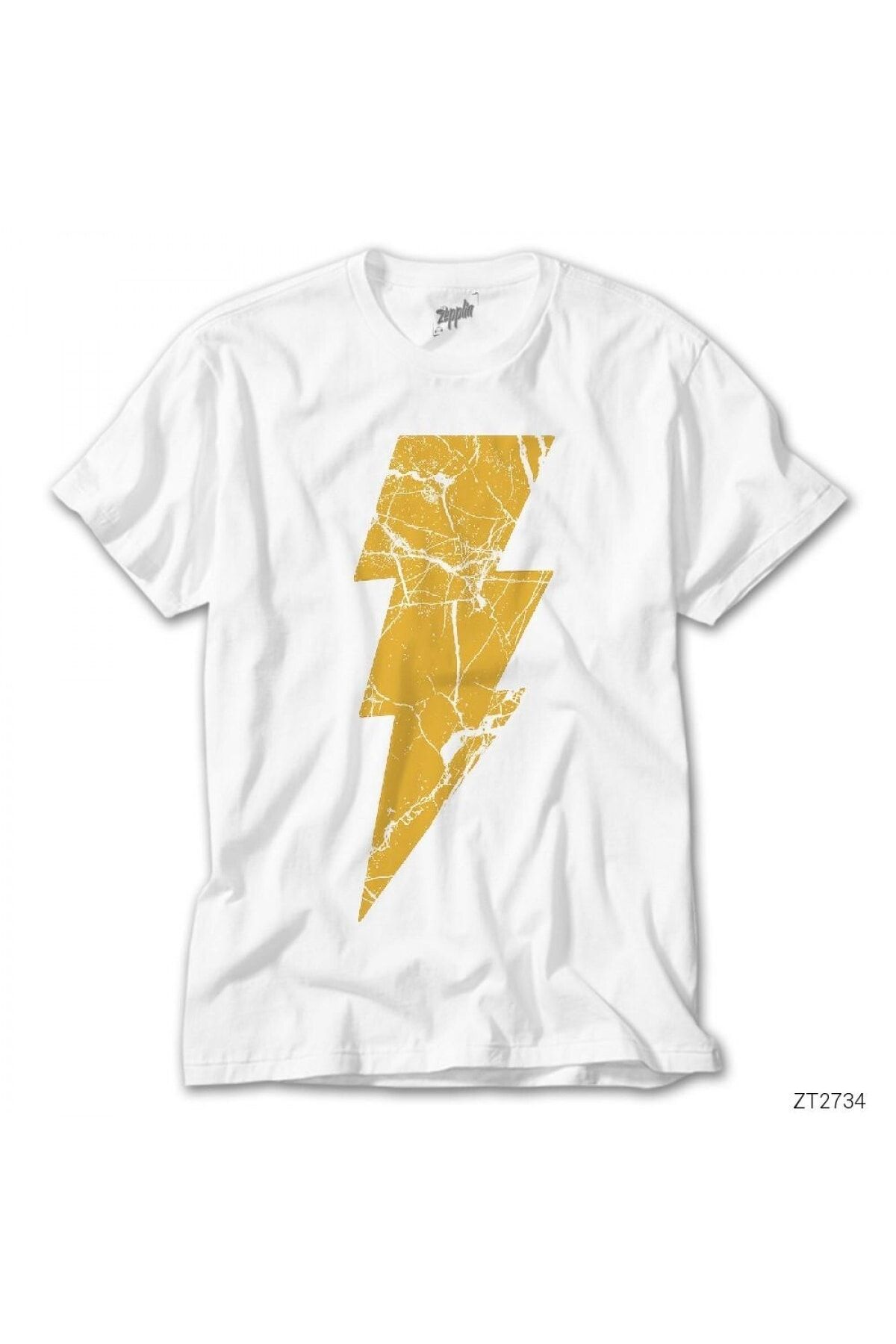 Z zepplin Shazam Logo Beyaz Tişört