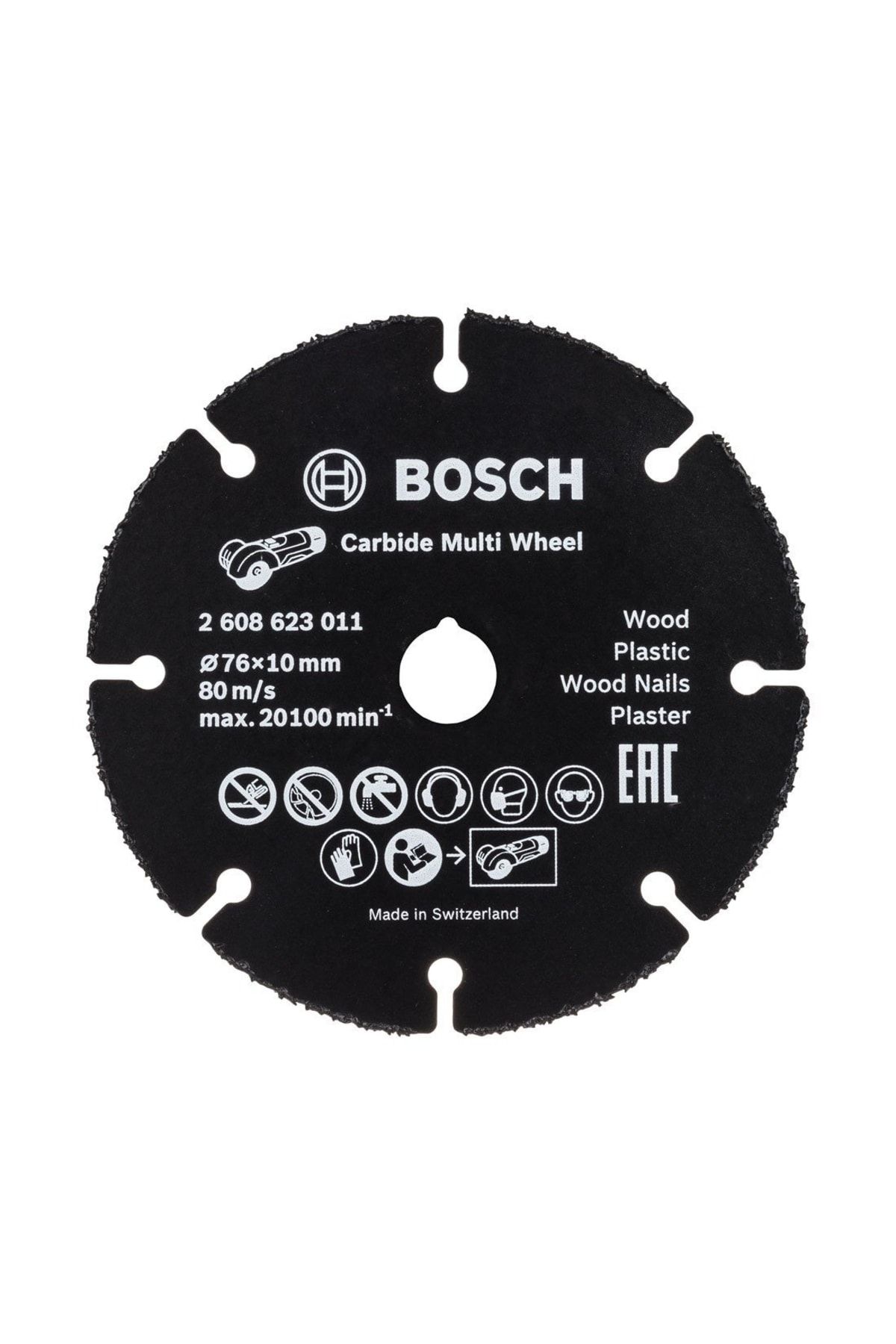 Bosch Carpide Multi Whell Çok Amaçlı Elmas Kesici Disk 76 Mm (2608901196)