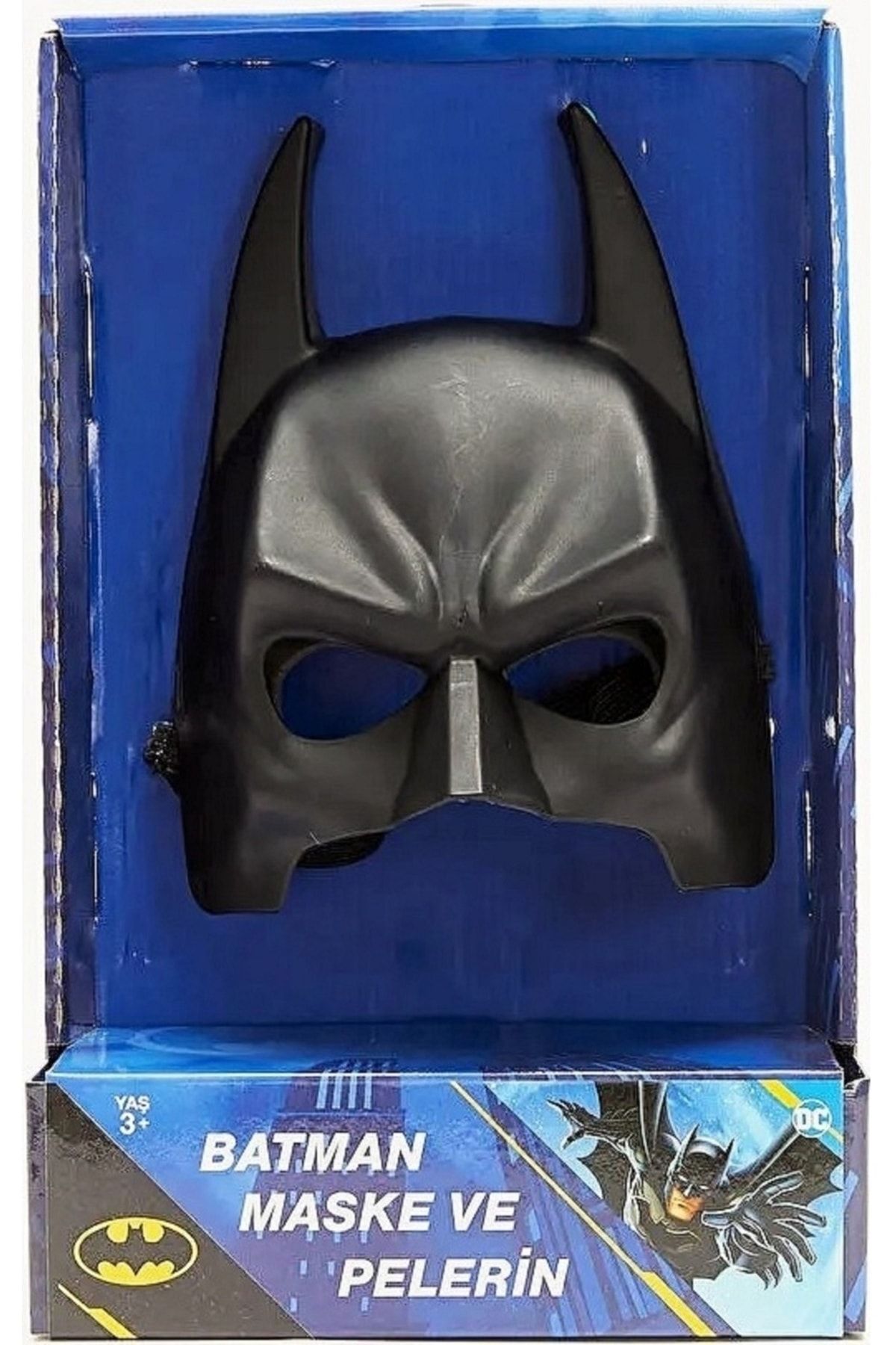 Batman Maskesi Ve Pelerini Kostümü Maskeli Pelerinli Çocuk Kostüm Yarasa Maske Pelerin Çocuklar Için