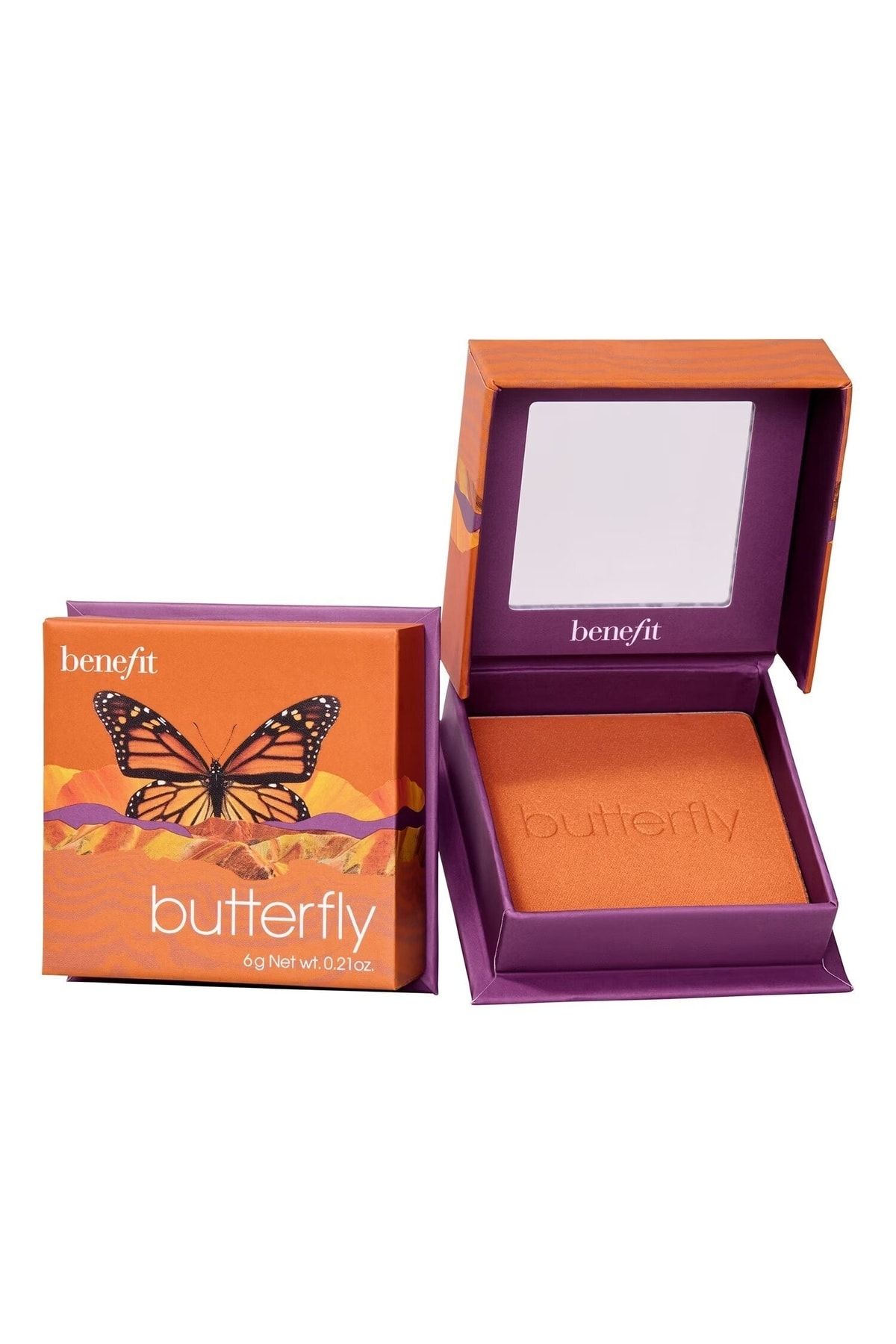 benefit cosmetics Butterfly Wanderful World Blush Powder Golden Orange Blush - Işıltılı Turuncu Allık 6 Gr. (blush)