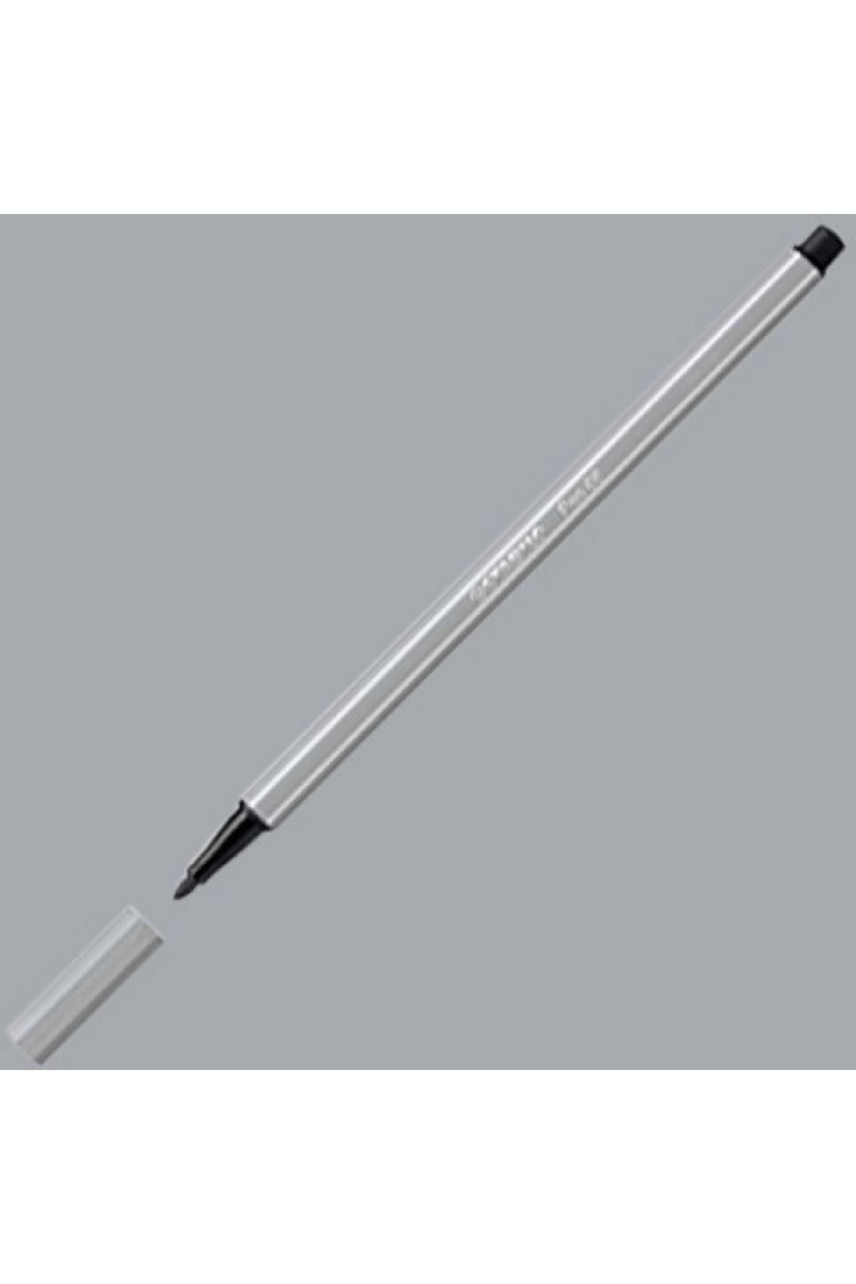 Stabilo Pen 68 Keçe Uçlu Boya Kalemi Soğuk Gri