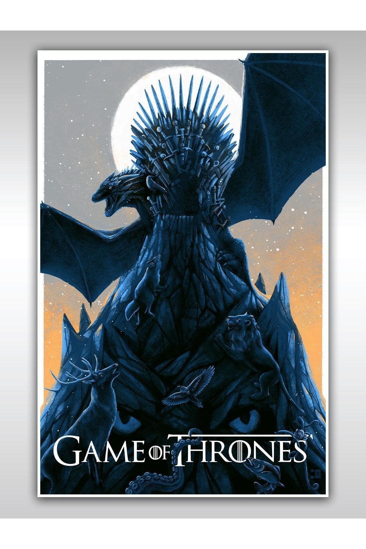 Saturn Game Of Thrones Poster 40x60cm Afiş - Kalın Poster Kağıdı Dijital Baskı