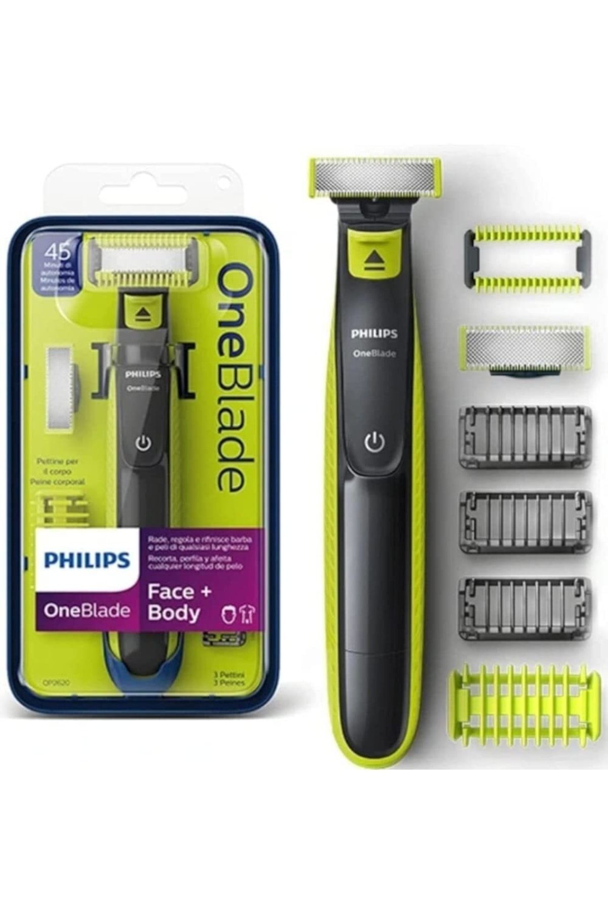Philips Qp2620 One Blade Hibrid Traş Makinesi Qp , Çift Taraflı Bıçak , Tüm Vücut ,