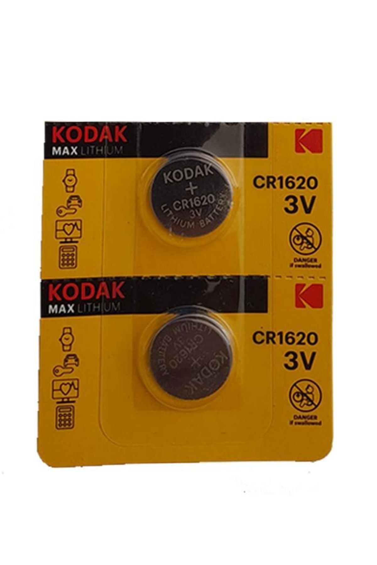 Kodak Pil Cr 1620 Baskül Pili Tartı Pili Terazi Bios Para Pili Kumanda Pili 1 Paket 2 Li Cr1620 Pil