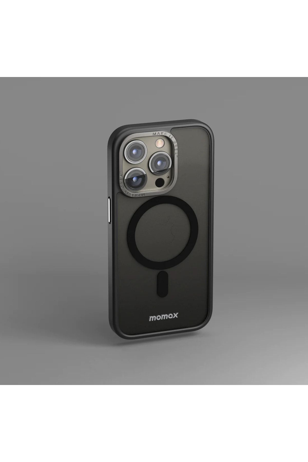 Momax Apple Iphone 14 Pro Uyumlu Magsafe Shock Hybrid Kılıf – Siyah