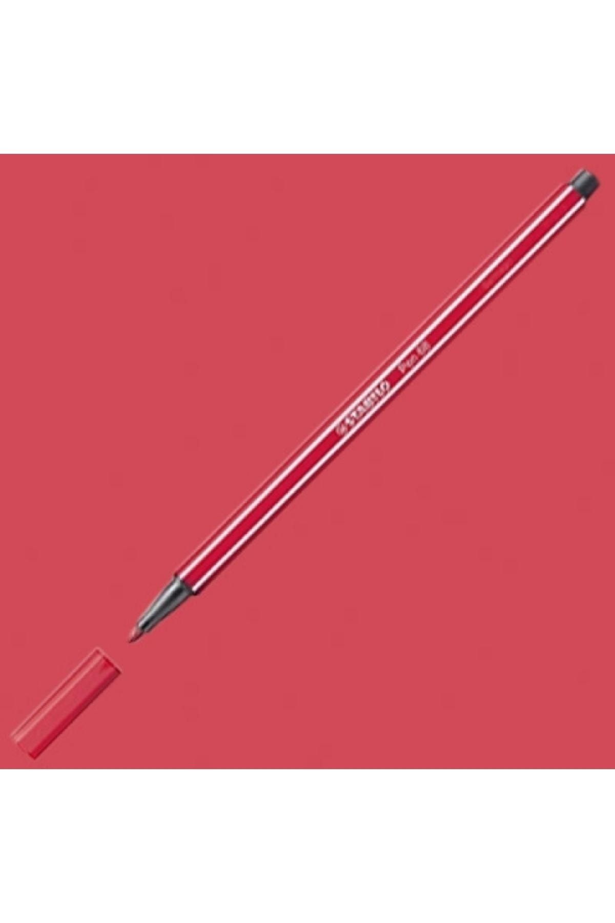 Stabilo Pen 68 Keçe Uçlu Boya Kalemi Koyu Kırmızı