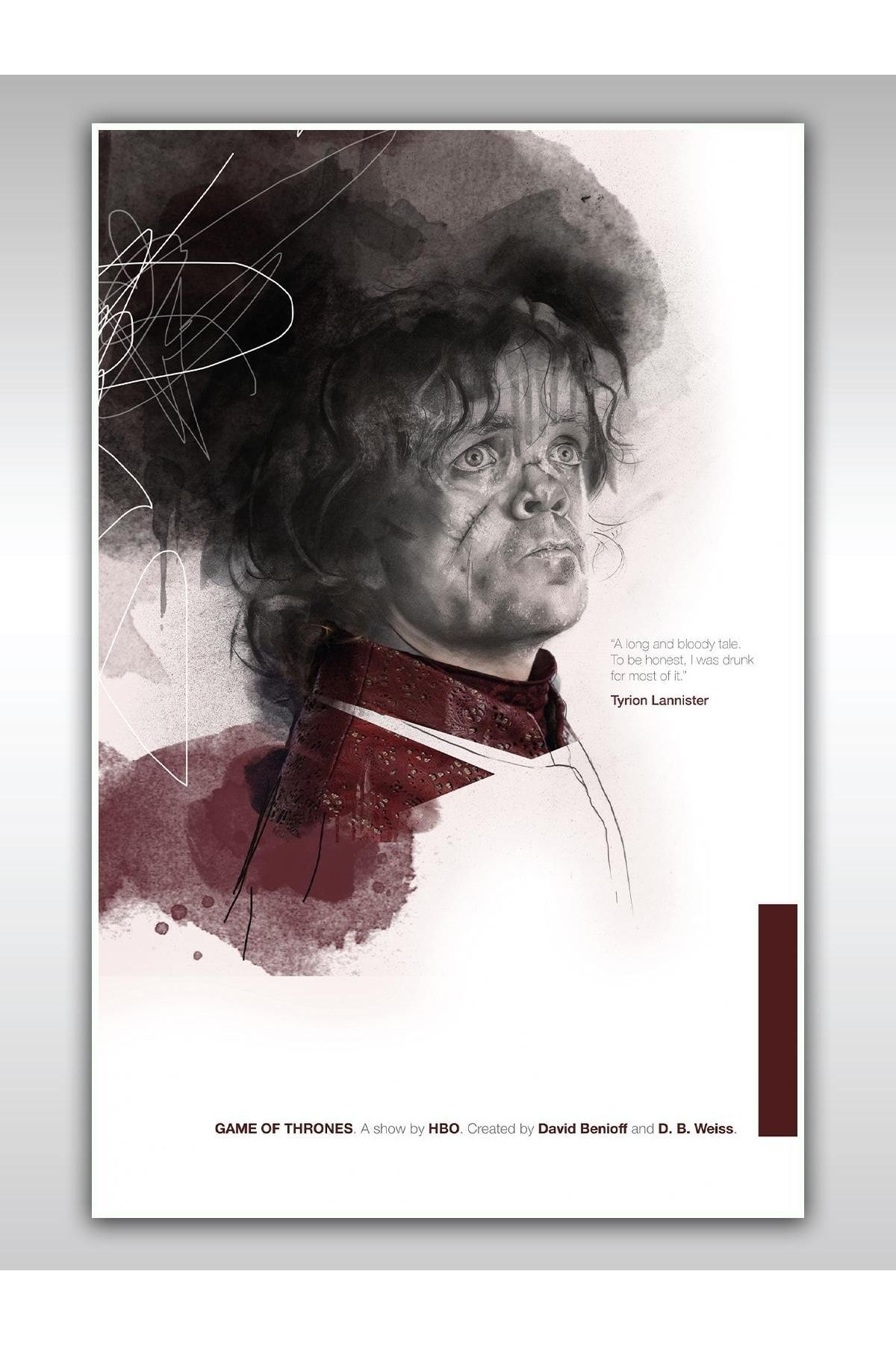 Saturn Game Of Thrones Poster 40x60cm Tyrion Lannister Afiş - Kalın Poster Kağıdı Dijital Baskı