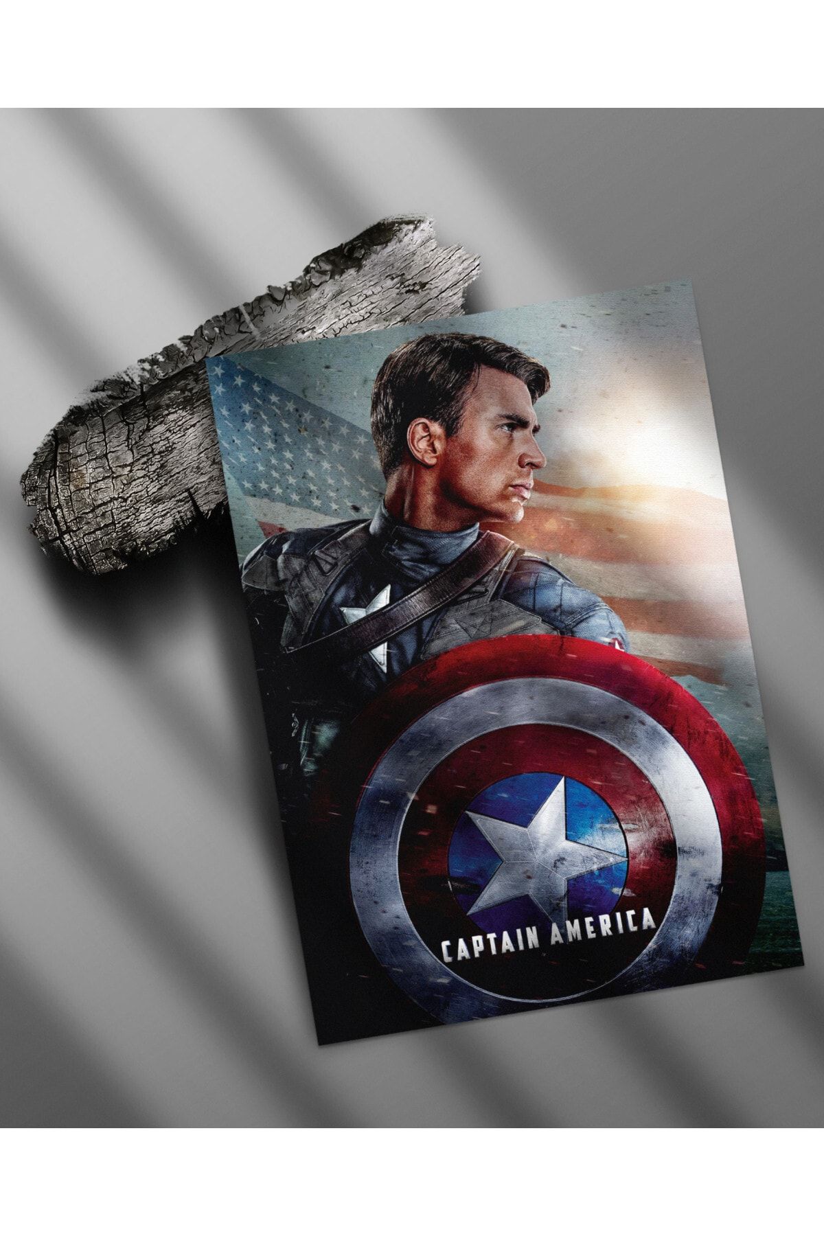 Denizposter Kaptan Amerika, Captain, Marvel, Süper Kahraman, Film, Afiş, Hd, Küçük Poster, 35x50