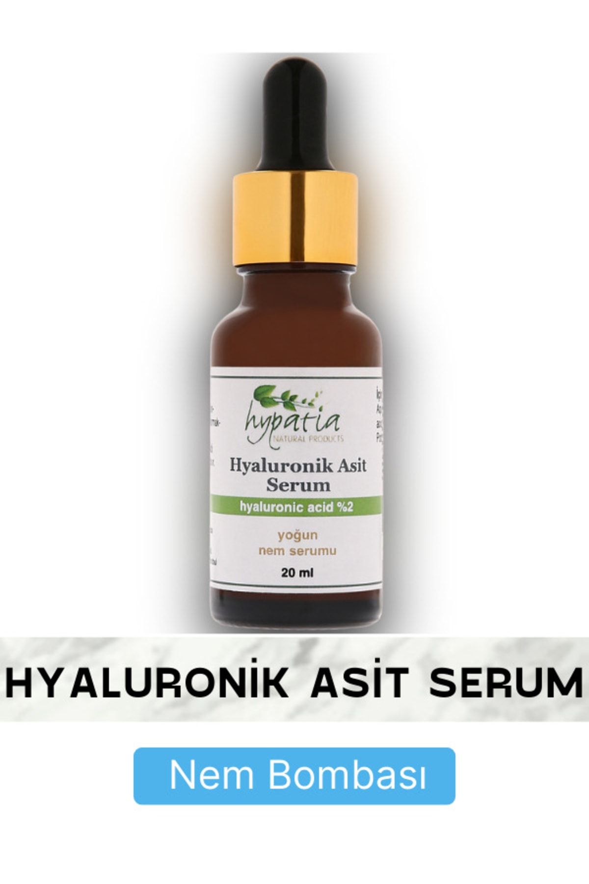Hypatia Natural Products Hyaluronik Asit Serum