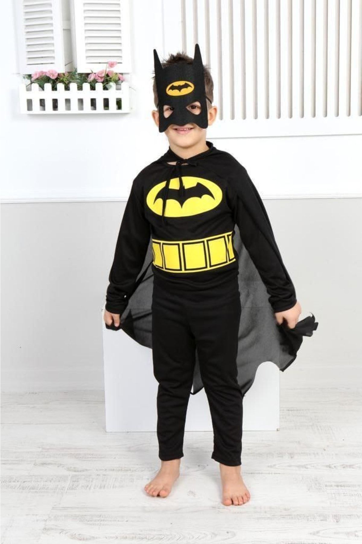 ELISHA Pelerinli Batman Çocuk Kostümü