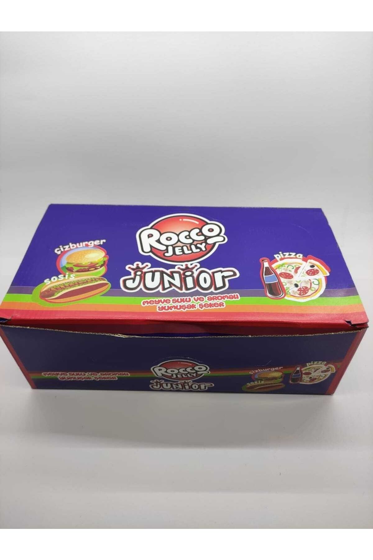 Rocco Jelly Junior Karışık Fast Food Meyve Sulu Jelibon 24 Adet