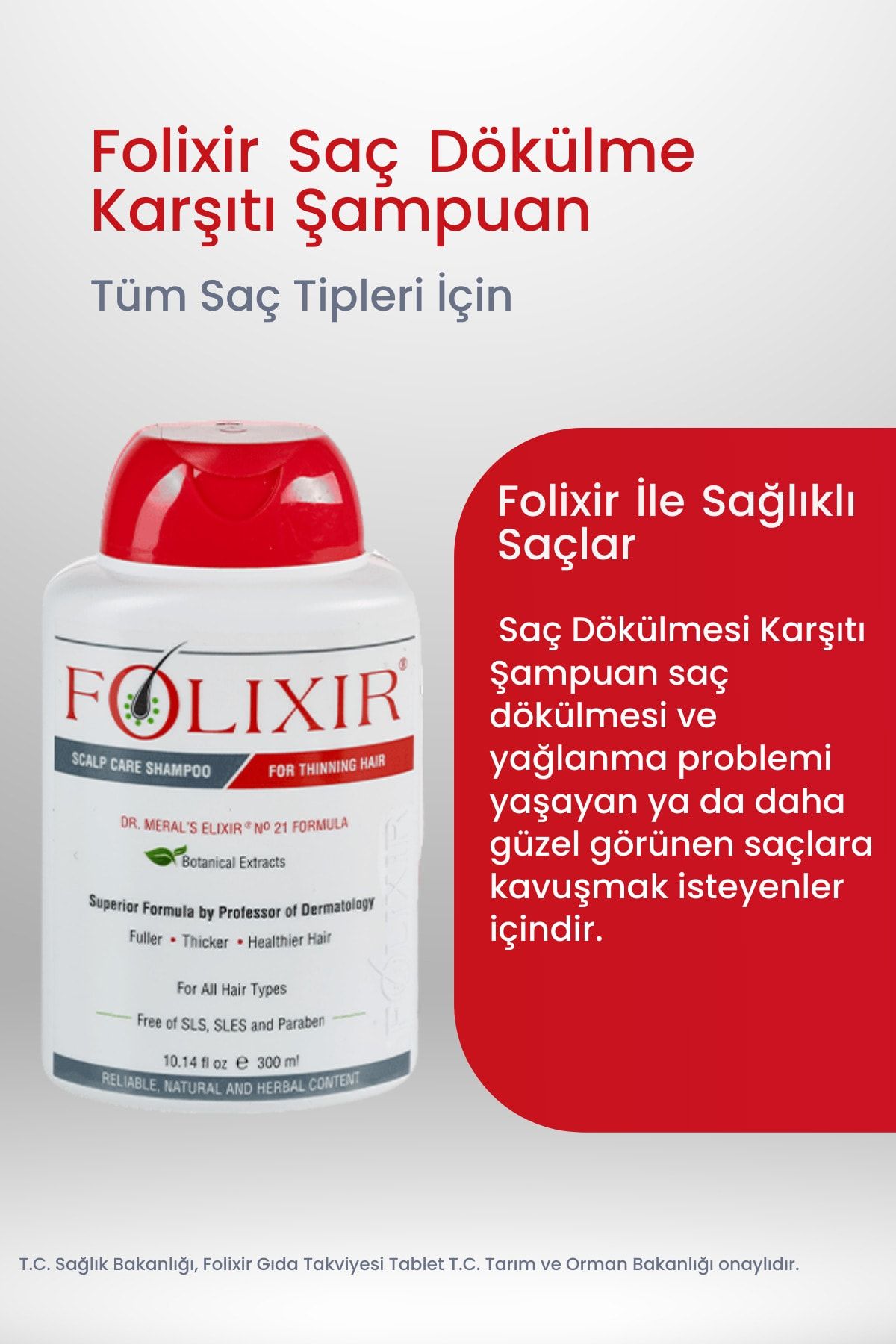 Folixir Saç Dökülmesine Karşı Şampuan 300 ml