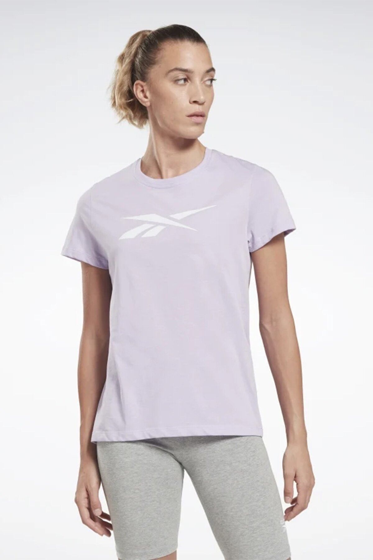 Reebok Te Graphic Tee - Vector Lila Kadın Kısa Kol T-shirt