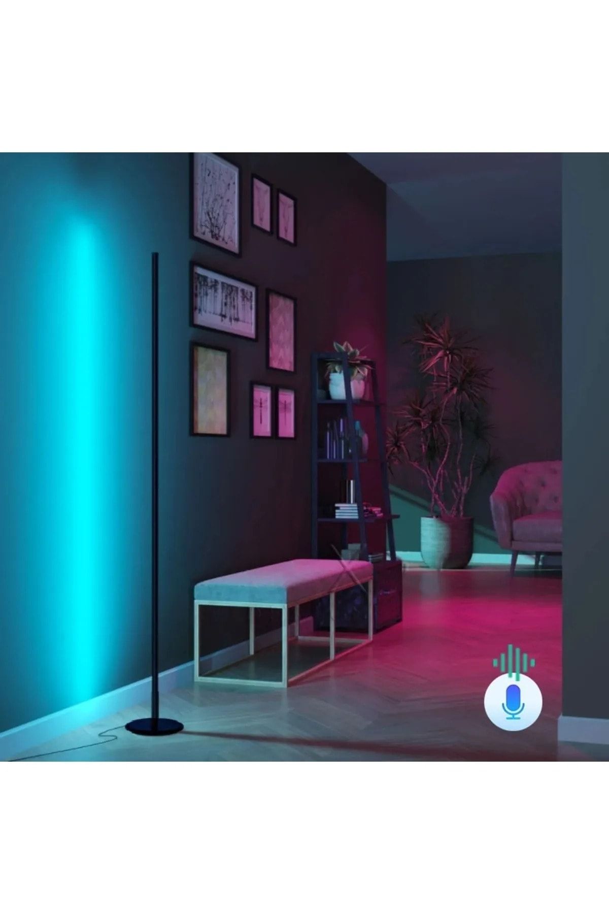 Deko Light Sese Duyarlı Led Lambader - Uzaktan Kumandalı - Değişebilir 16 Renk ve 4 Mod Fonksiyonlu