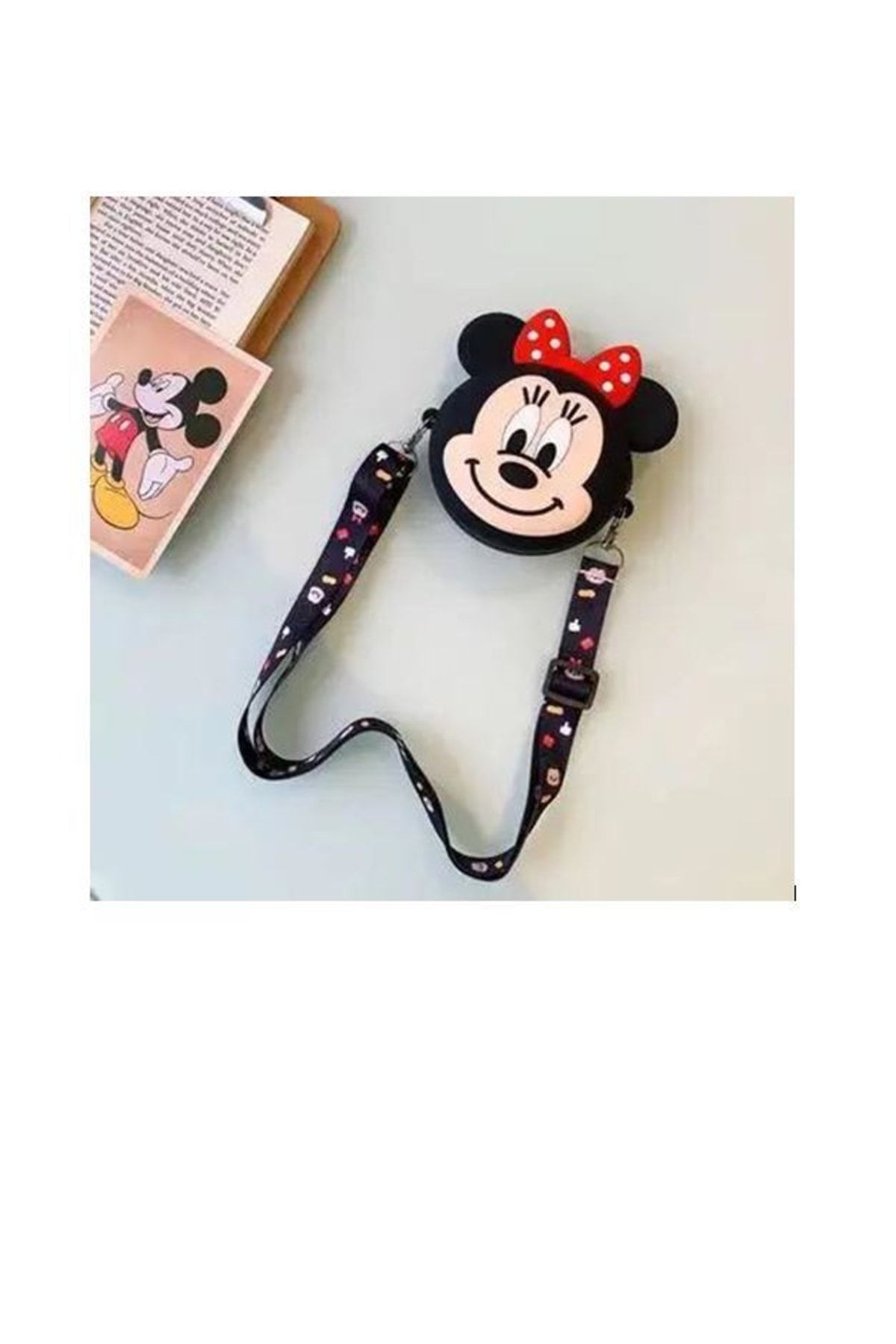 MİSSİNG Kız Çocuk Silikon Minnie Mouse Tasarım Omuz Çanta