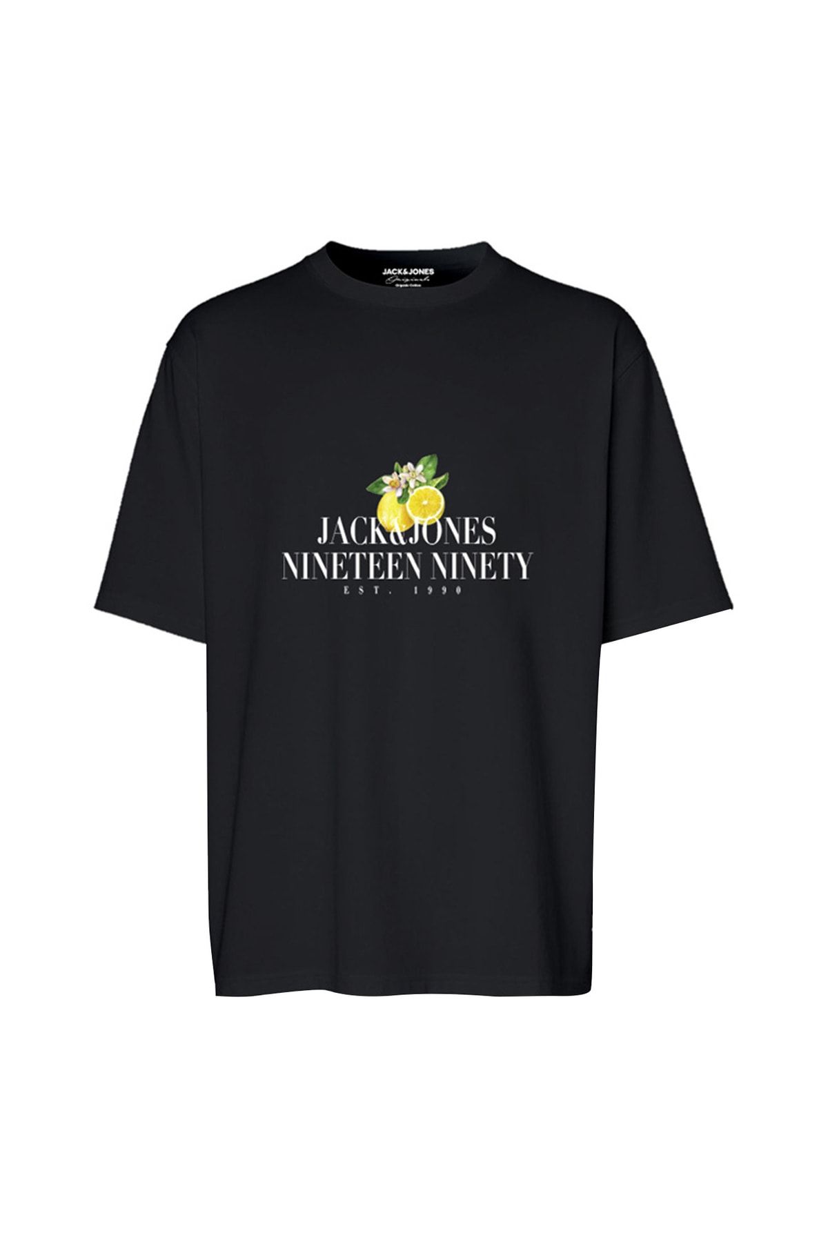 Jack & Jones Desenli Siyah Erkek Çocuk T-shirt 12230822