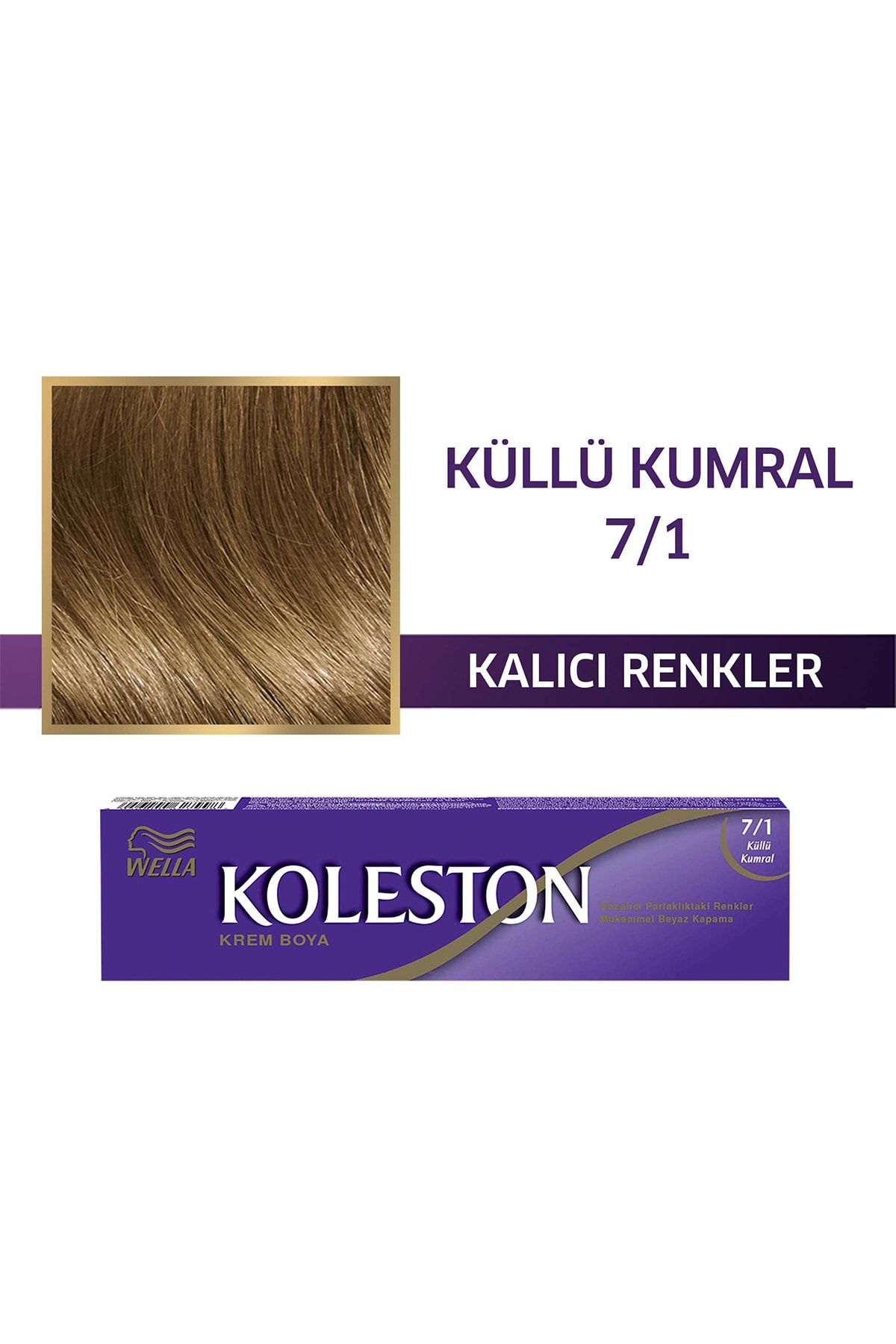 Wella Koleston Single Tüp Boya 7/1 Küllü Kumral