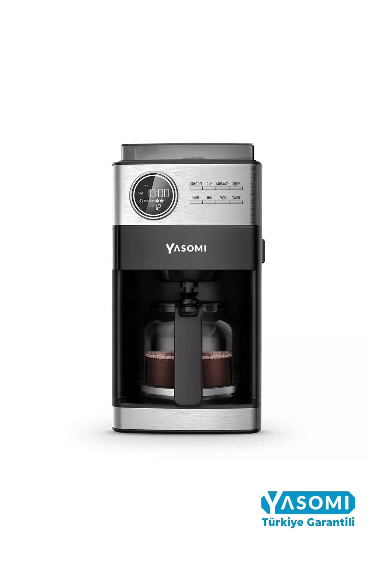 Yasomi Cm90 Öğütücülü Filtre Kahve Makinesi ( Türkiye Garantili)
