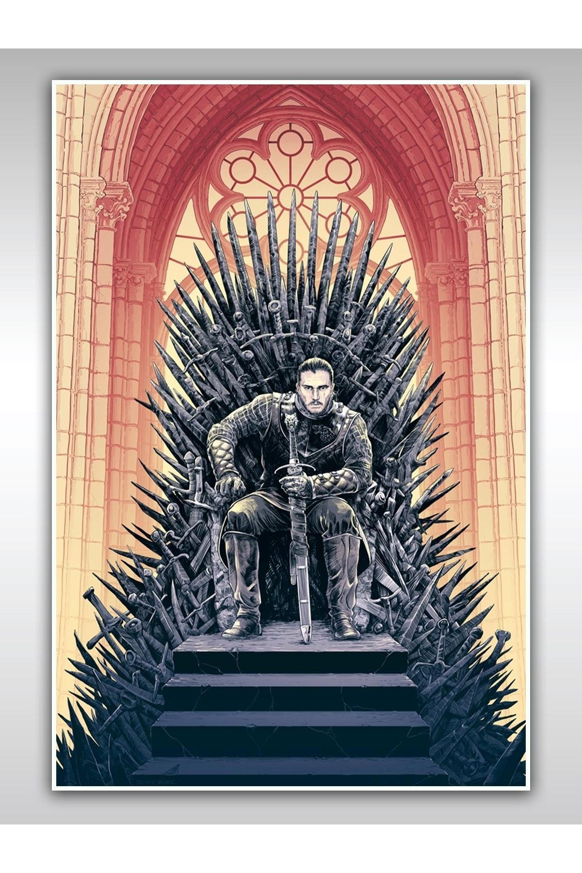 Saturn Game Of Thrones Poster 40x60cm Jon Snow Afiş - Kalın Poster Kağıdı Dijital Baskı