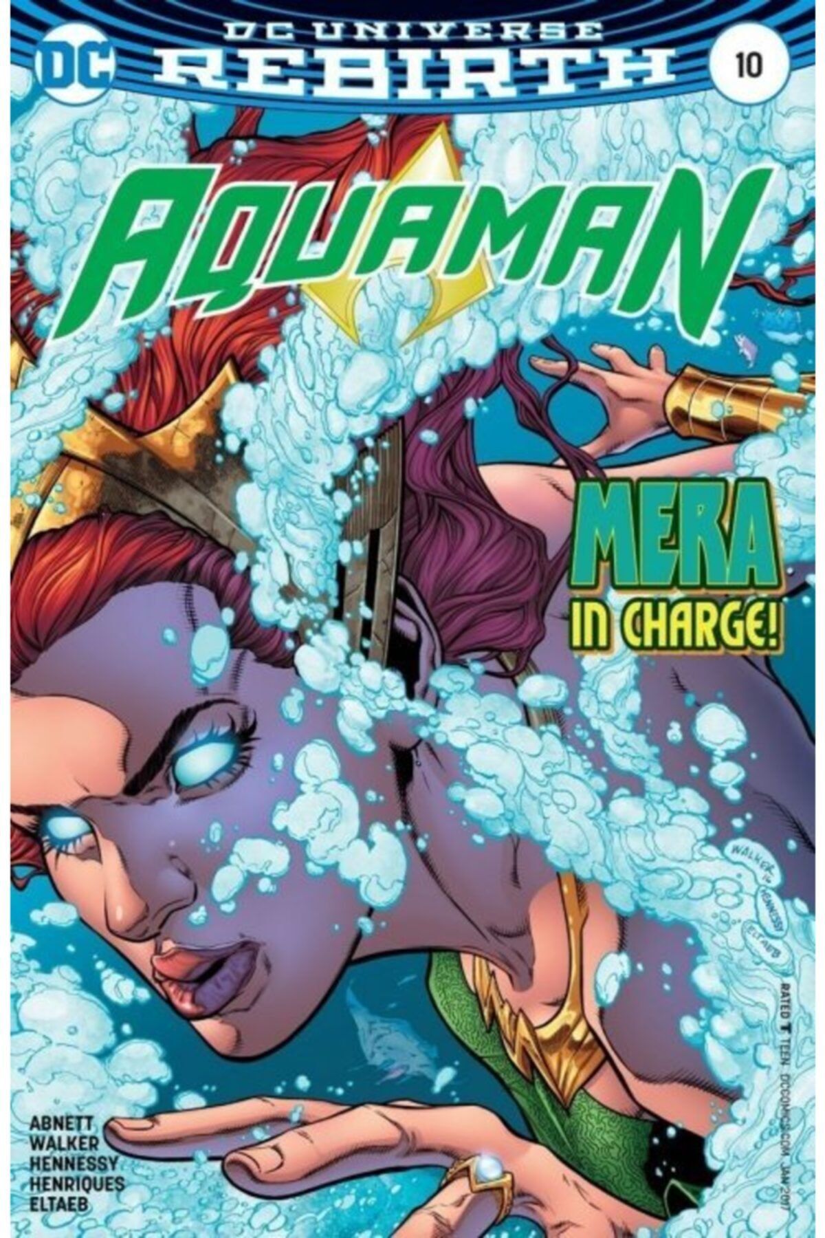 TM & DC Comics-Warner Bros Aquaman (2016-) #10 Fasikül Ingilizce Çizgi Roman