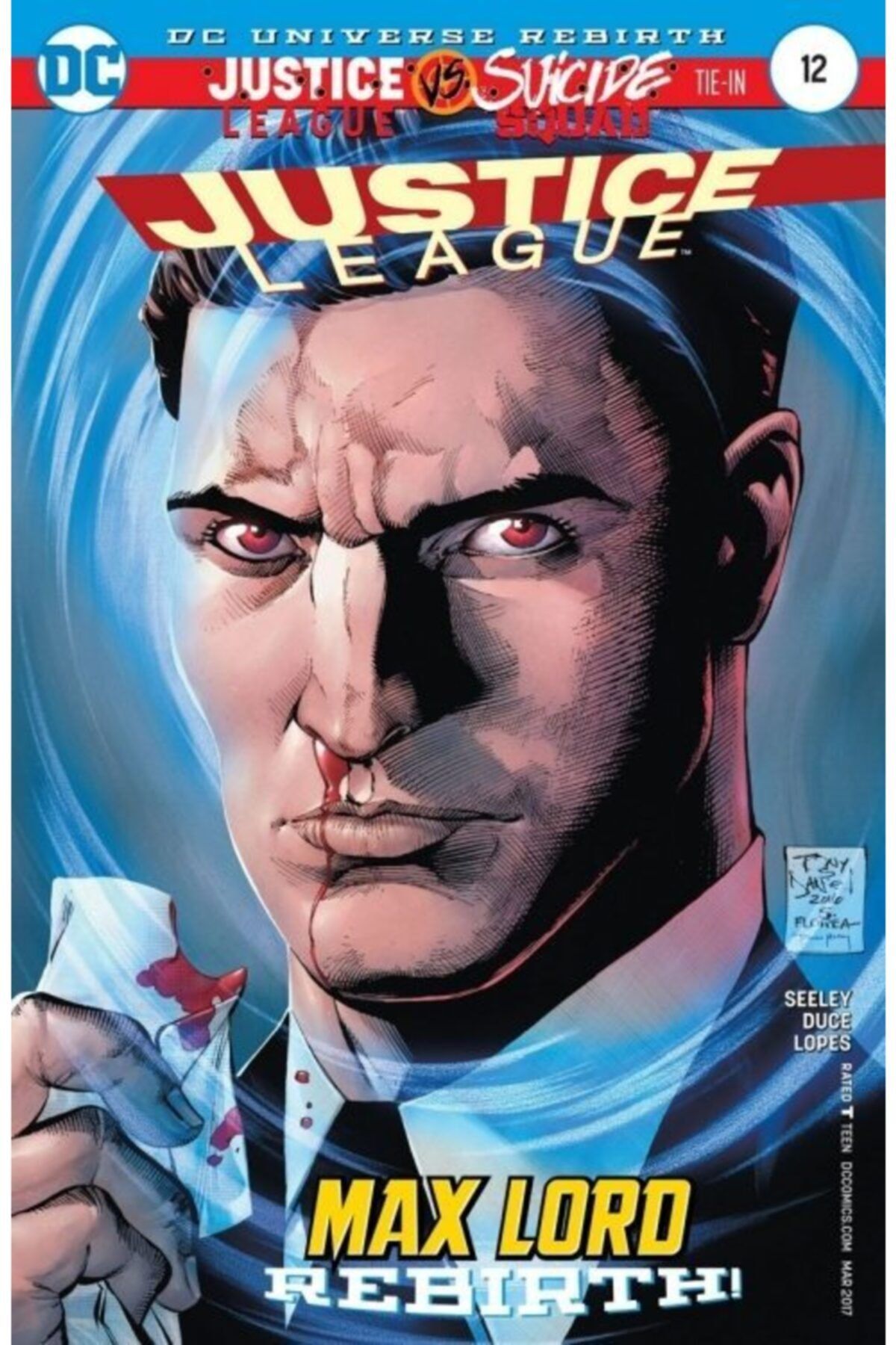 TM & DC Comics-Warner Bros Justice League (2016-) #12 Fasikül Ingilizce Çizgi Roman