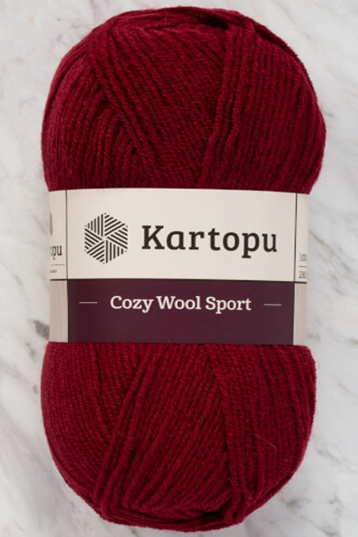 Kartopu Cozy Wool Sport Bordo El Örgü Ipi - K1105