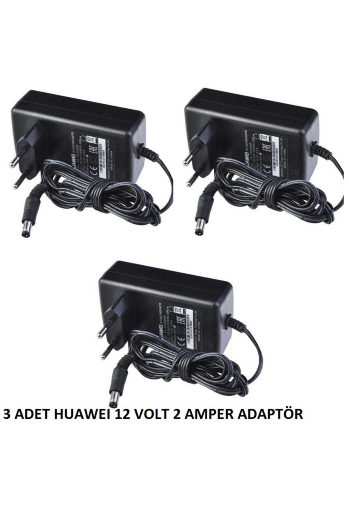 Huawei Hw 120200e6w 3 Adet 12v - 2a Modem Adaptör - Siyah