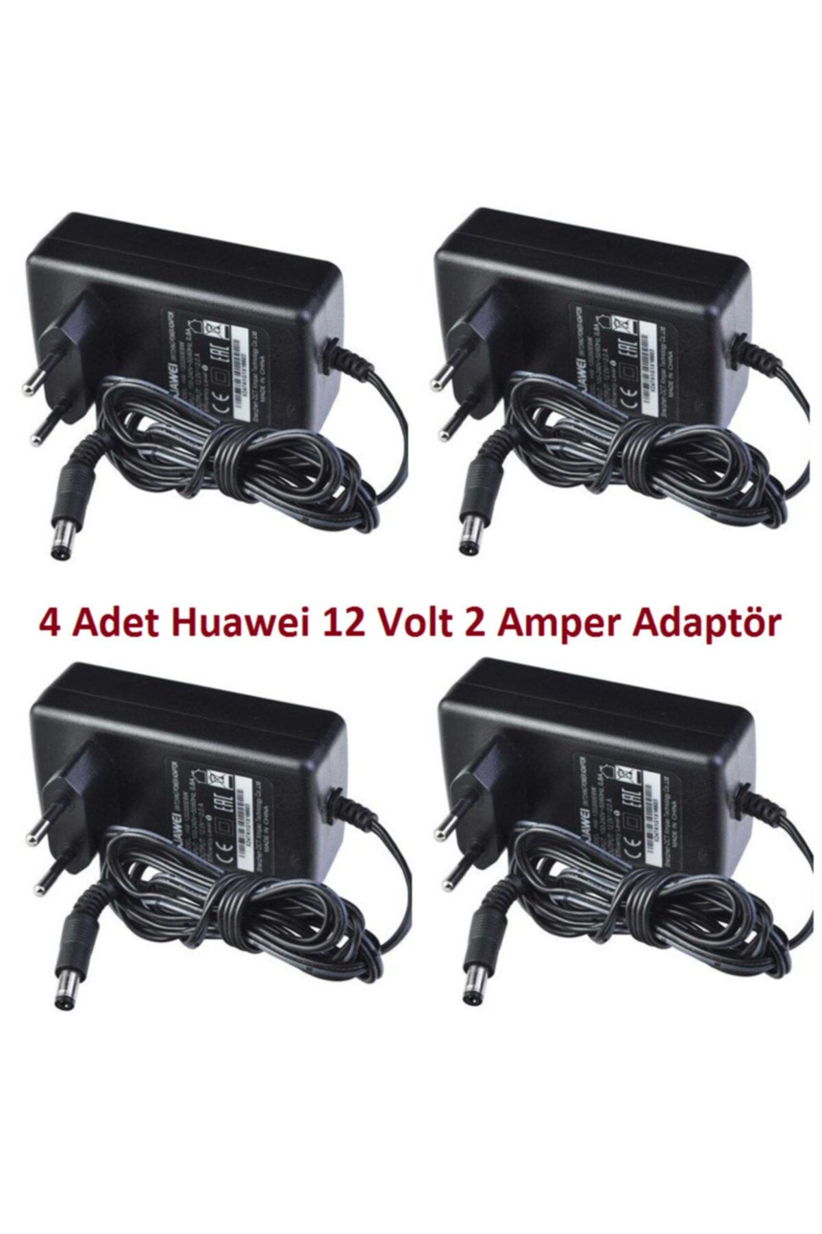 Huawei Hw 120200e6w 4 Adet 12v - 2a Modem Adaptör - Siyah