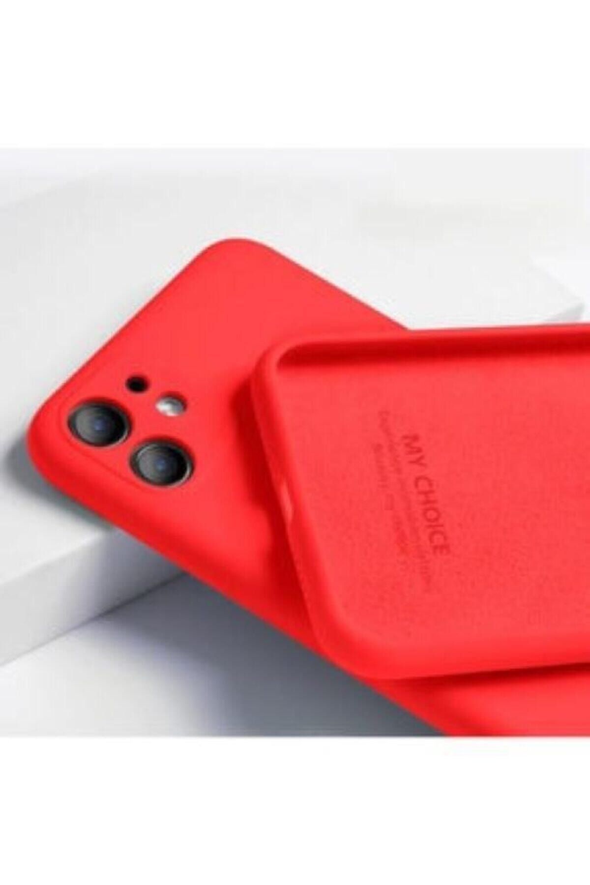 E TicaShop Iphone 11 Kılıf 3d Kamera Korumalı Lansman Içi Kadife Kırmızı