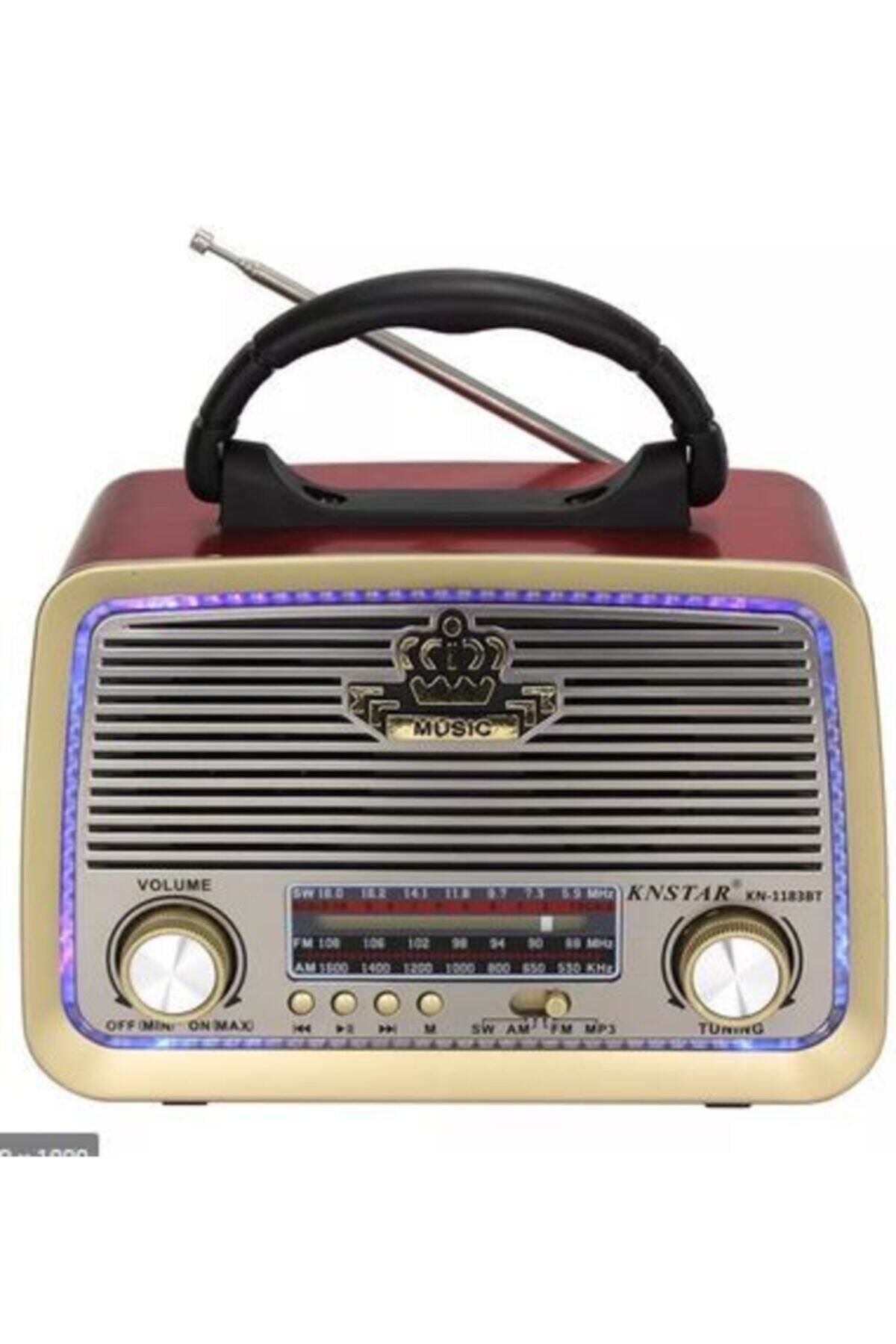 Jollygraf Şarjlı Retro Ahşap Radyo Bluetooth Hoparlör Usb - Mp3 Çalar, Hediyelik Nostalji Radyo