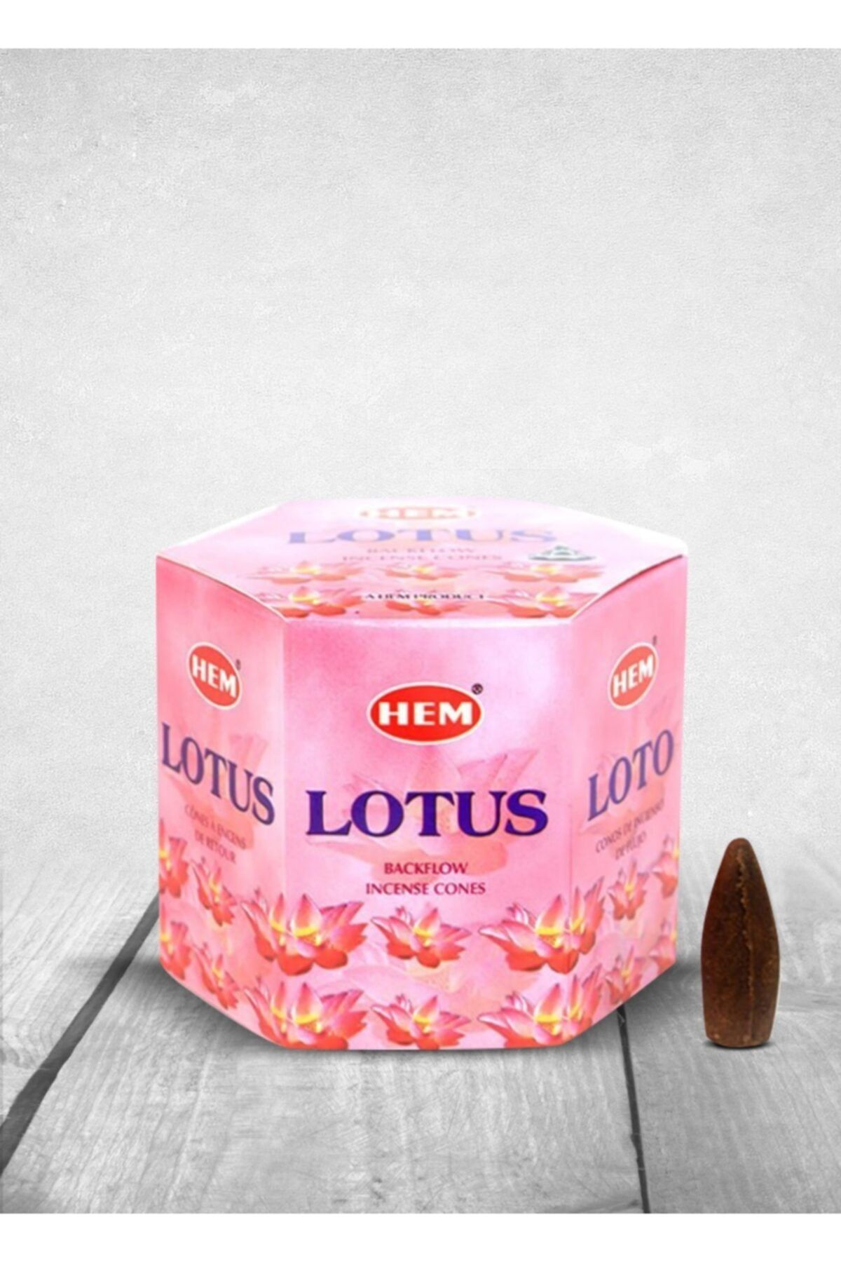 Hem Lotus Geri Akışlı Konik Tütsü 40 Adet