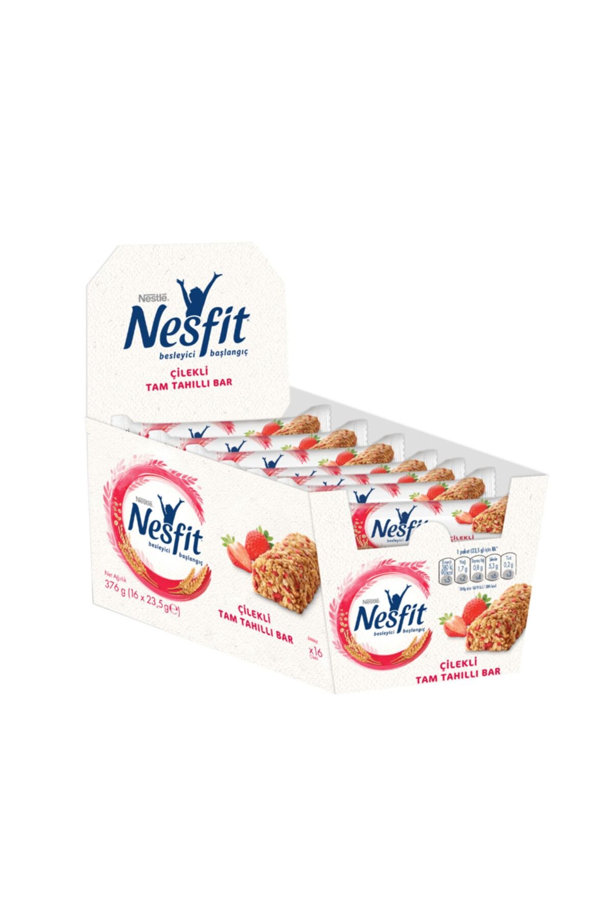 Nestle Nesfit Tam Tahıllı Çilekli Bar 16 Adet