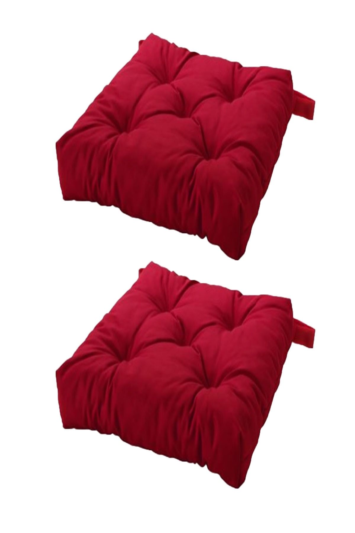 IKEA Malında Sandalye Minderi Kırmızı 40/35x38x7 cm  2 Adet