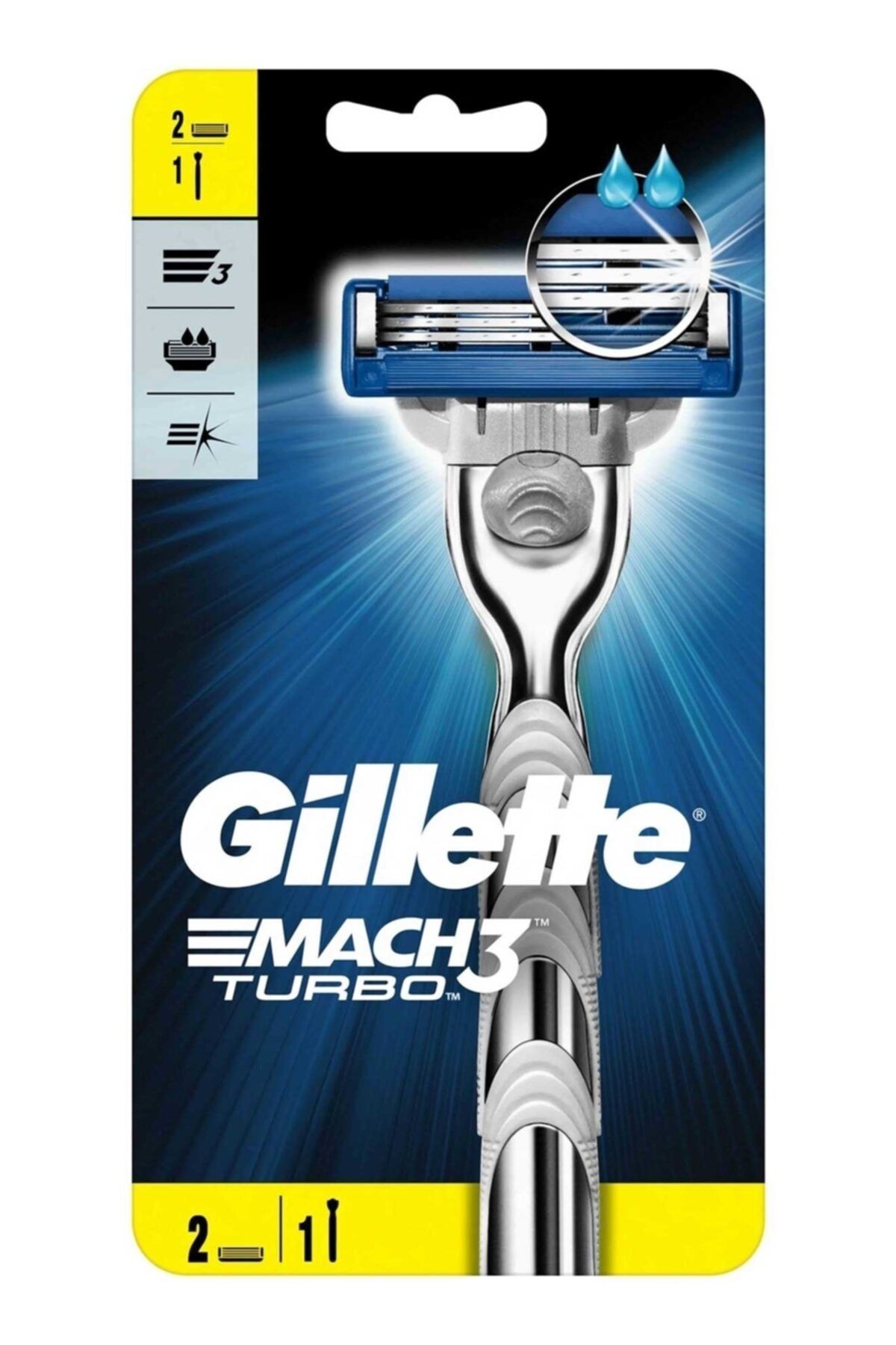 Gillette Mach3 Turbo Tıraş Makinesi Yedekli