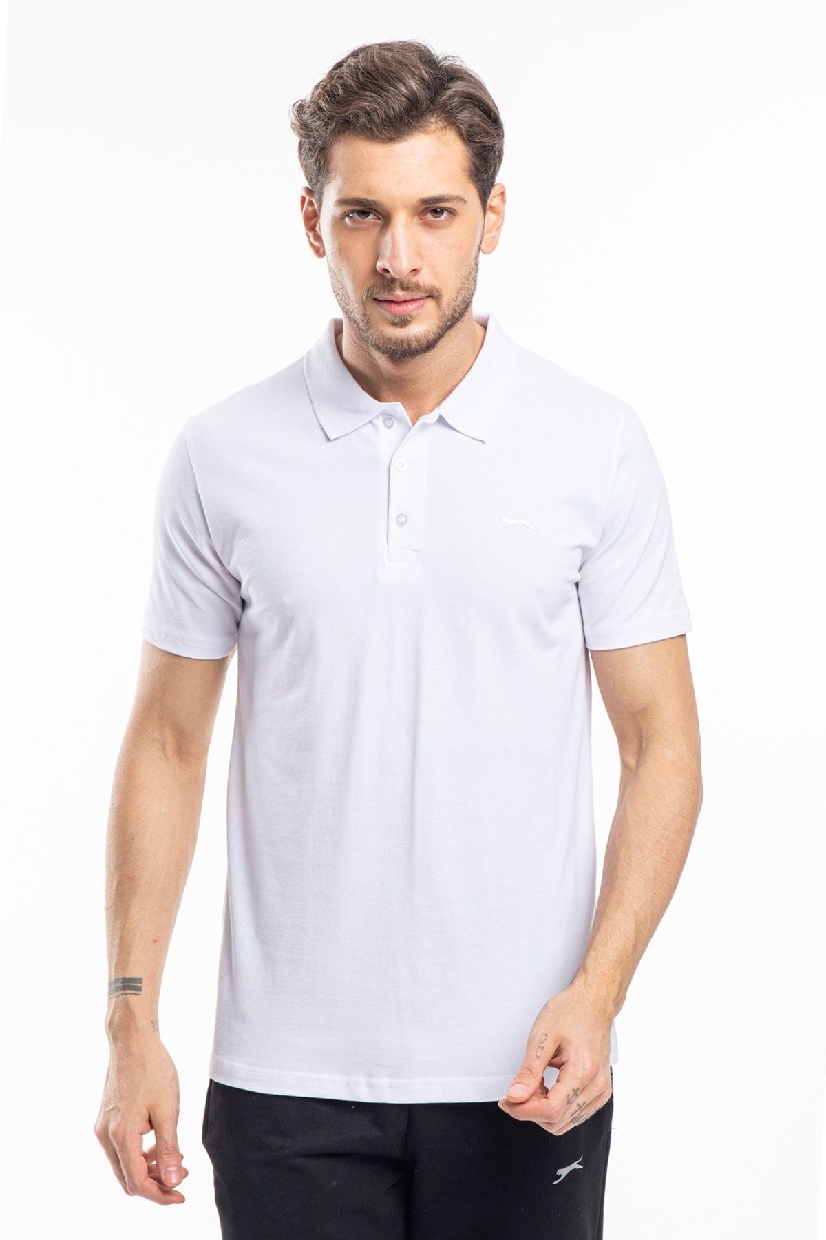 Slazenger Erkek Beyaz T-shirt St11te130
