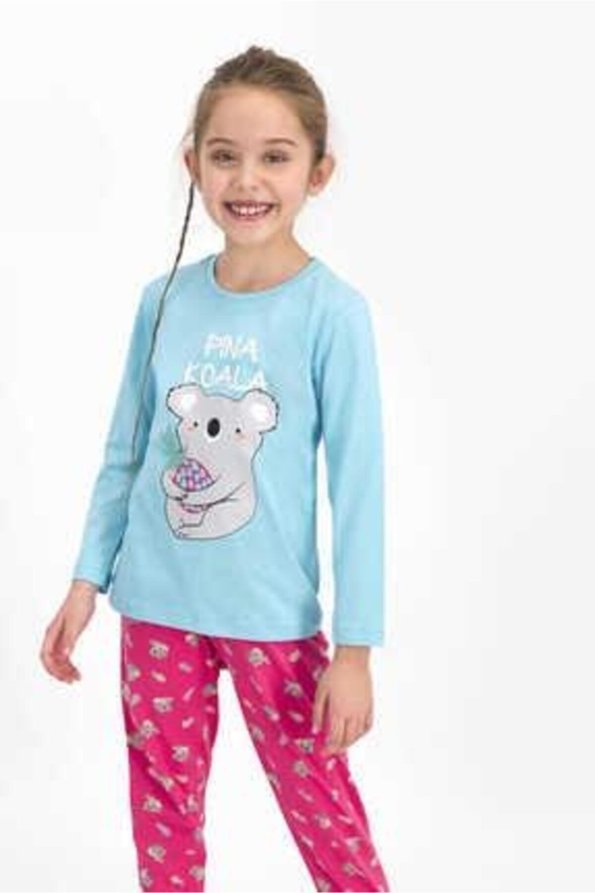 Rolypoly Kız Çocuk Turkuaz Pijama Takımı