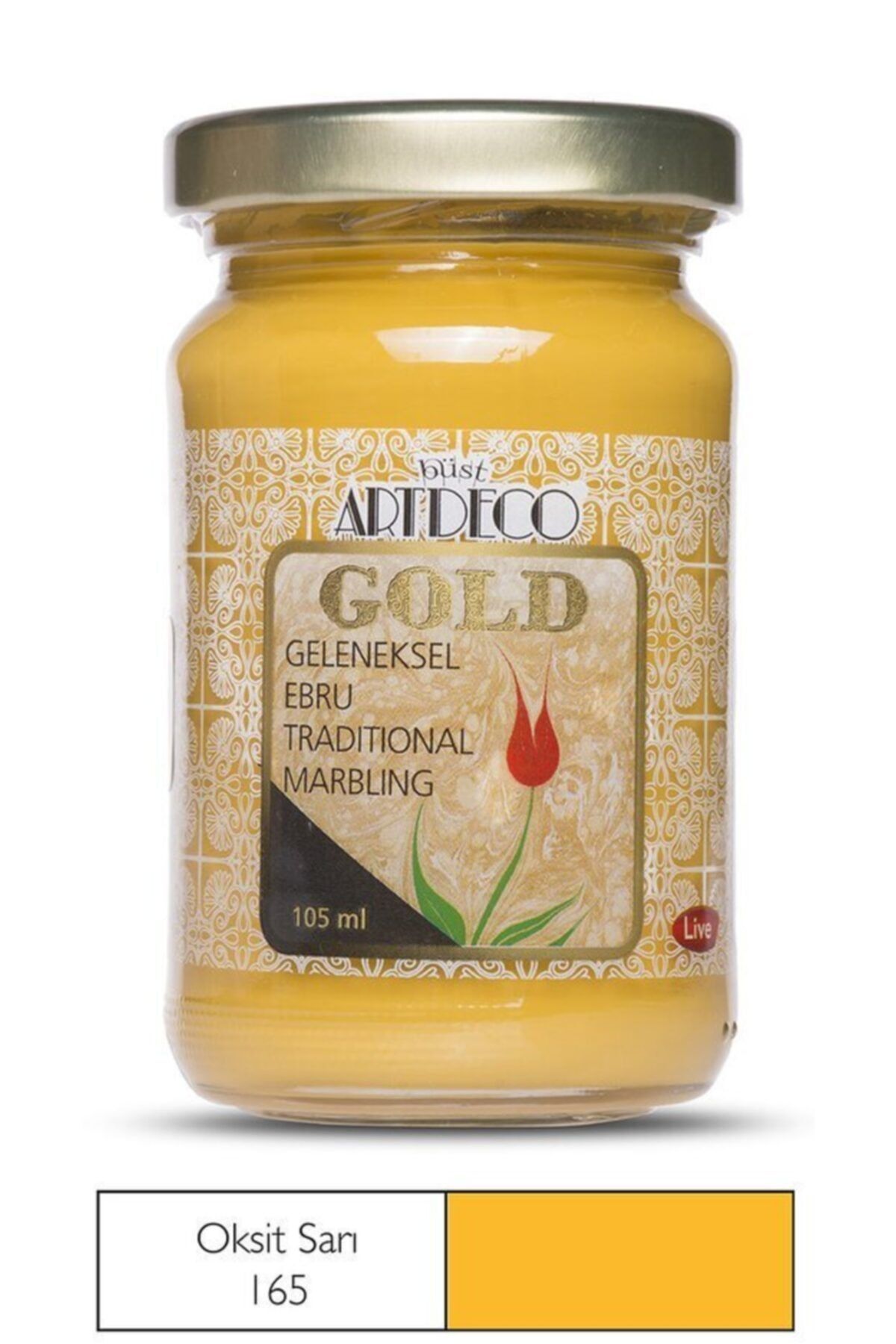 Artdeco Gold Geleneksel Ebru Boyası Oksit Sarı