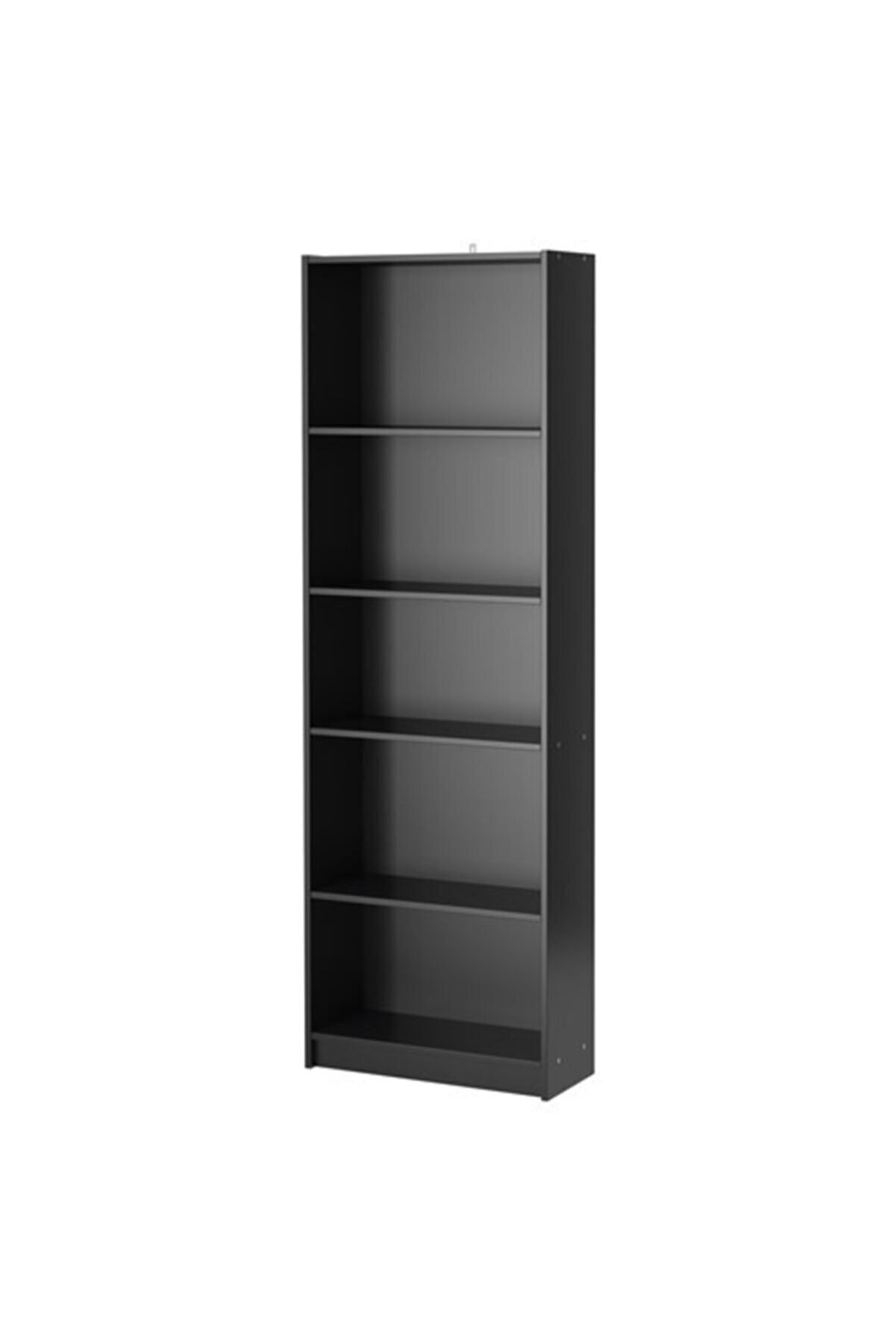 IKEA Finnby Kitaplık Siyah, 60x24x180 Cm