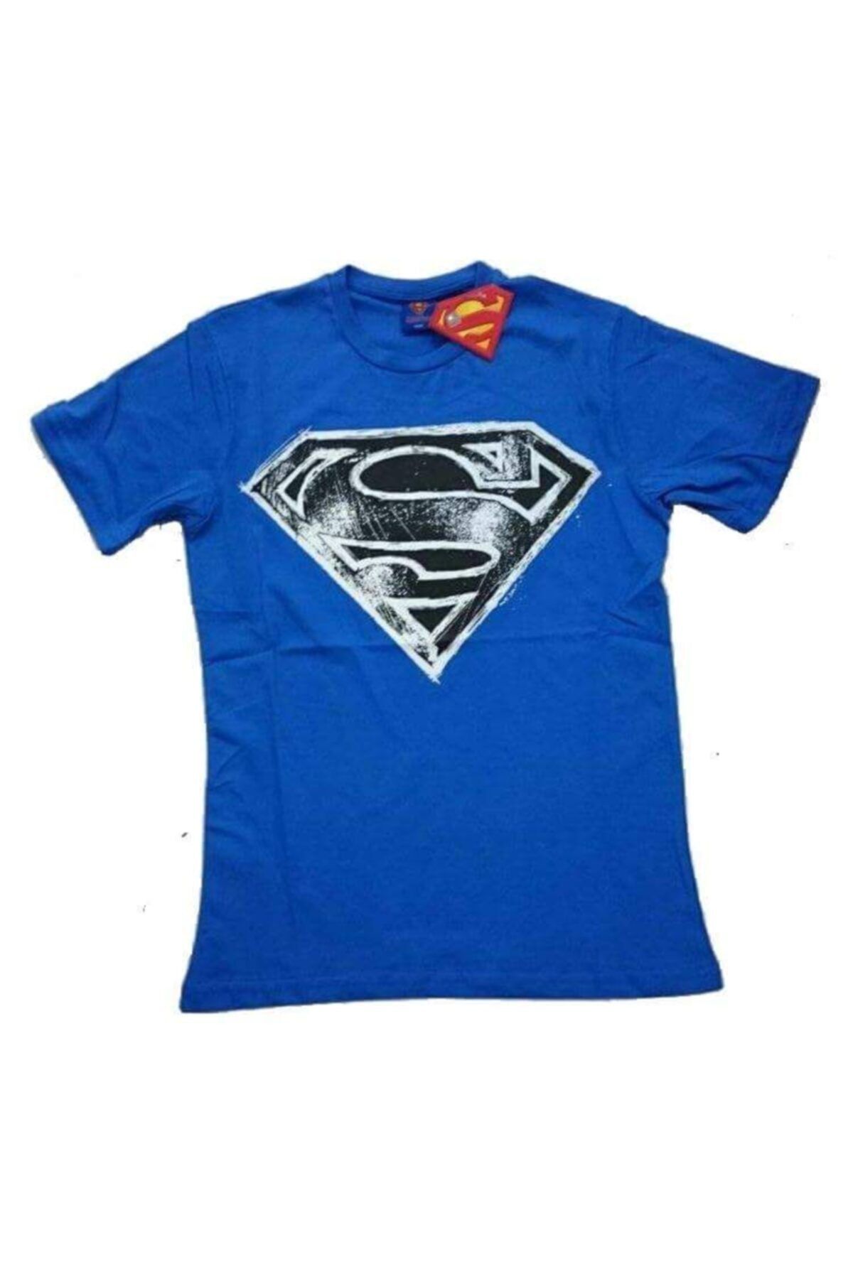Superman Erkek Mavi T-shirt