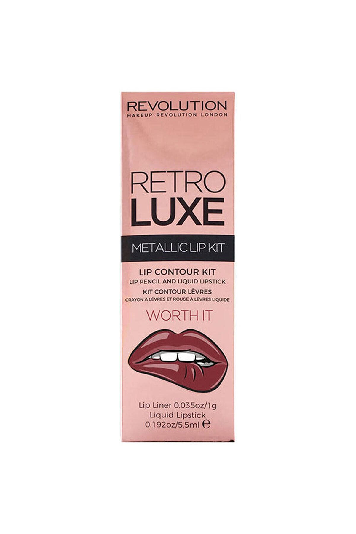 MAKEUP REVOLUTION Retro Luxe Metallic Lip Lit Worth it 5029066104021
