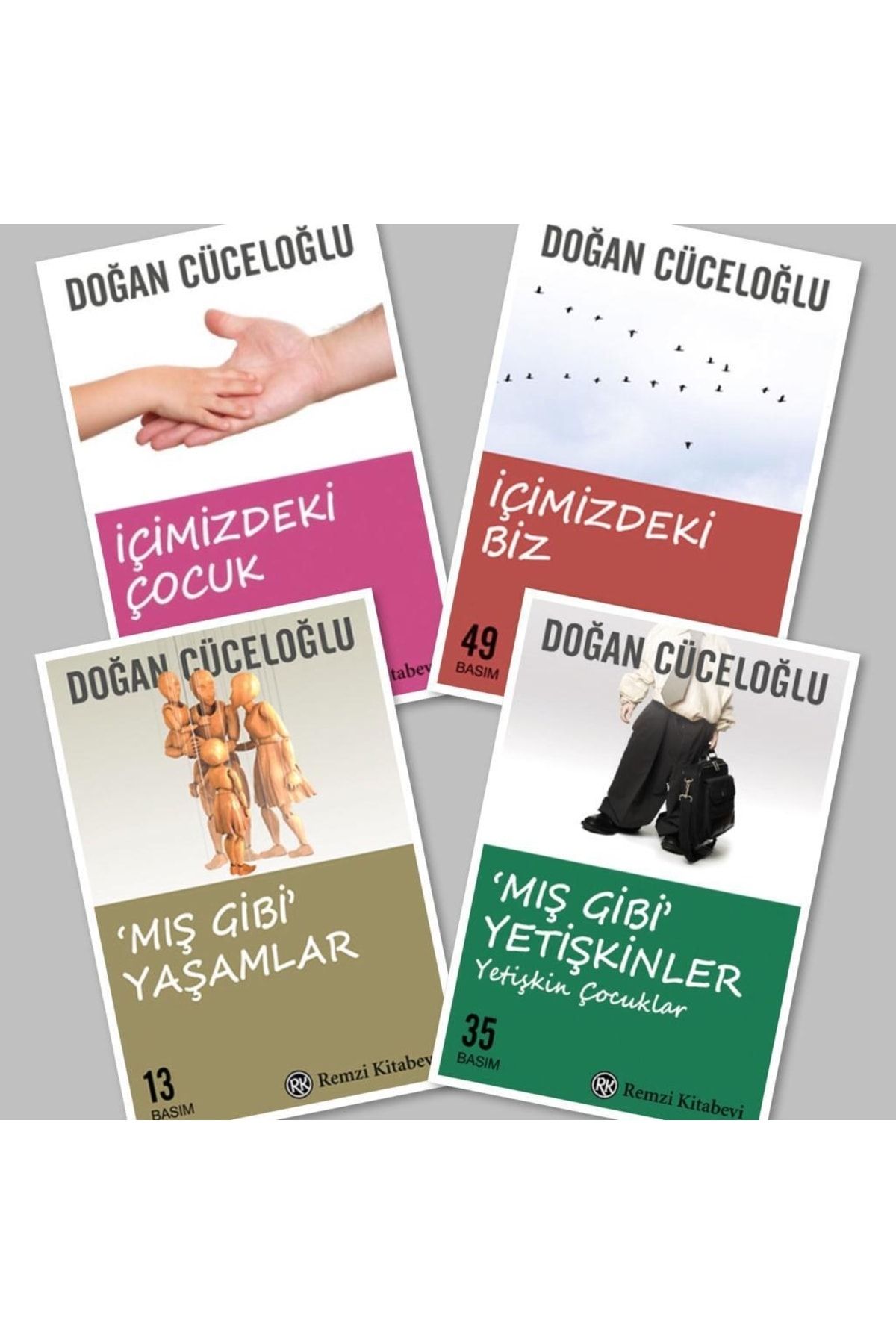 Remzi Kitabevi Içimizdeki Çocuk - Içimizdeki Biz - Mış Gibi Yaşamlar - Mış Gibi Yetişkinler Doğan Cüceloğlu 4 Kitap