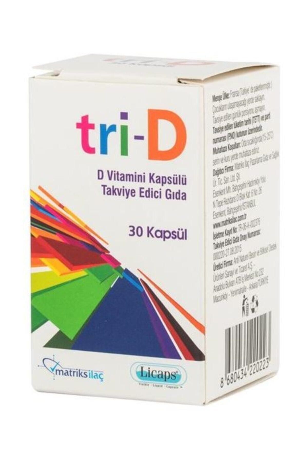 Matriks Tri-d D Vitamini 30 Kapsül