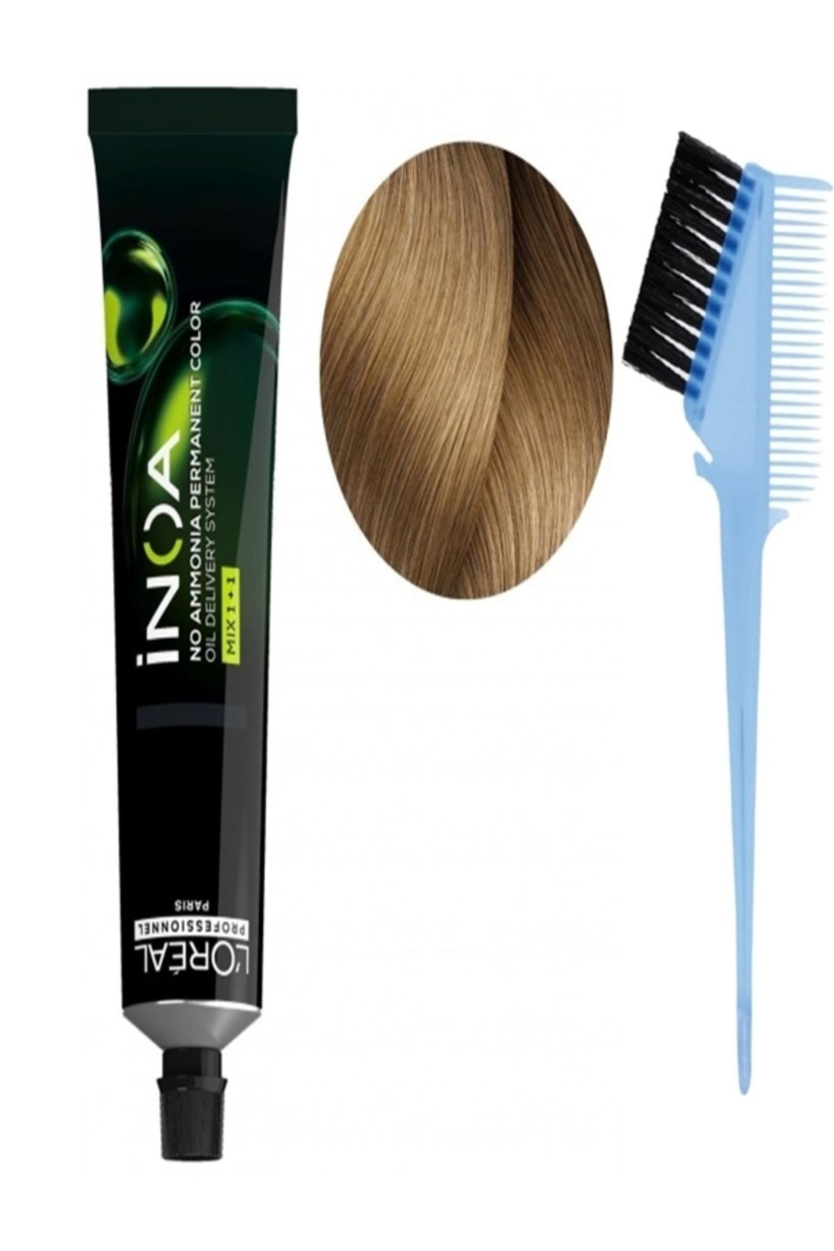İNOA Yeni Amonyaksız Vegan Saç Boyası 9 Sarı 60gr Boya Fırçası